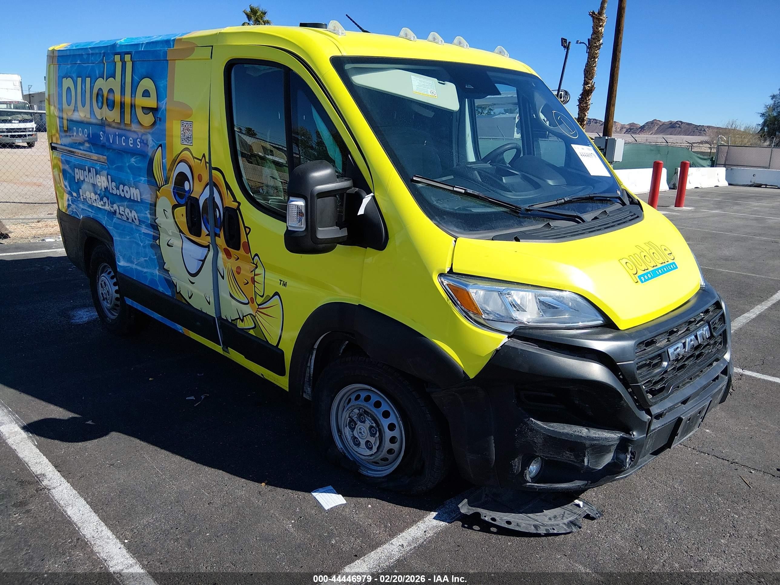 2025 Ram ProMaster Cargo, VIN 3C6LRVNG4SE533654 — Auction photo