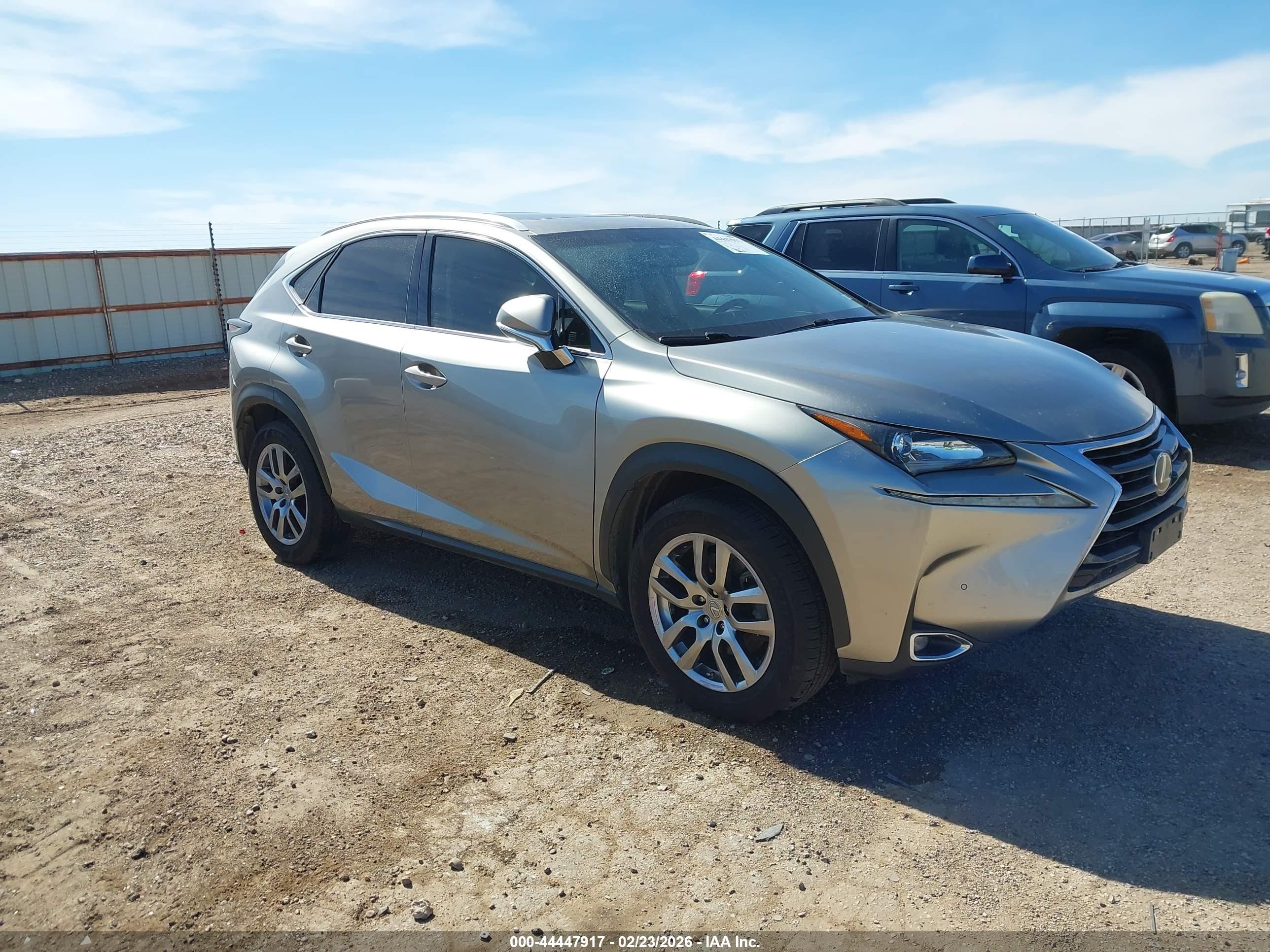 2016 Lexus NX 200t, VIN JTJYARBZ6G2025996 — Repossession