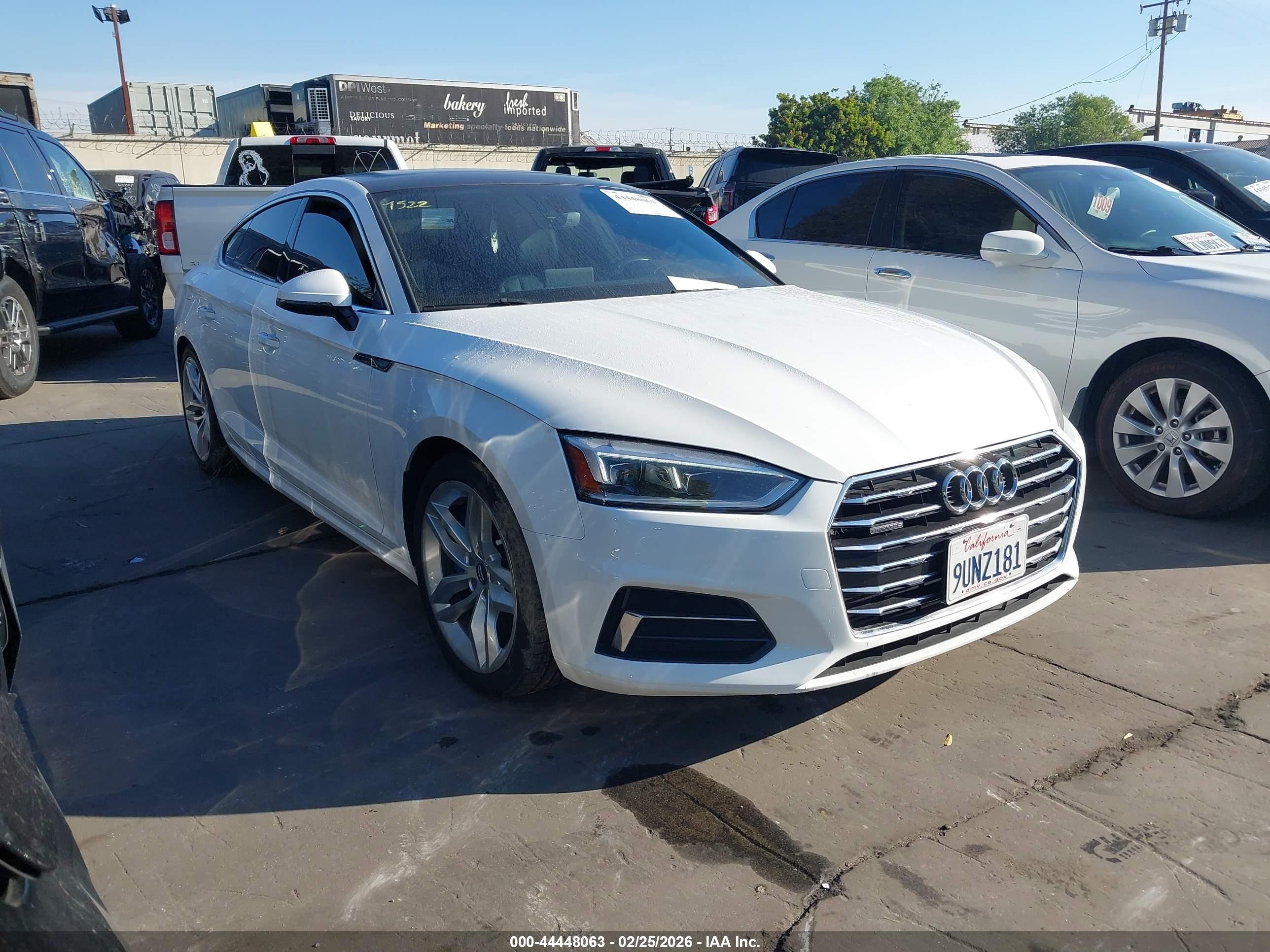 2019 Audi A5 Sportback Premium, VIN WAUANCF57KA064086 — Fresh water flood