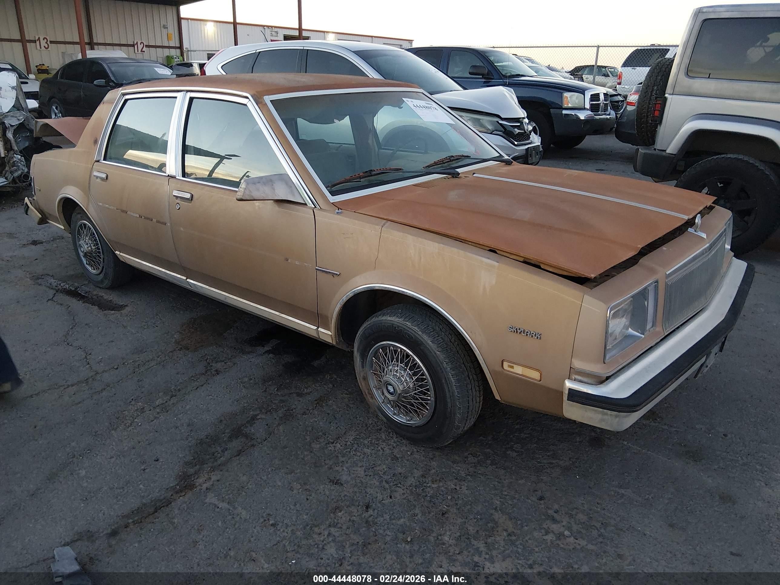 1985 Buick Skylark, VIN 1G4XC69R0FW443440 — Biohazard / chemical