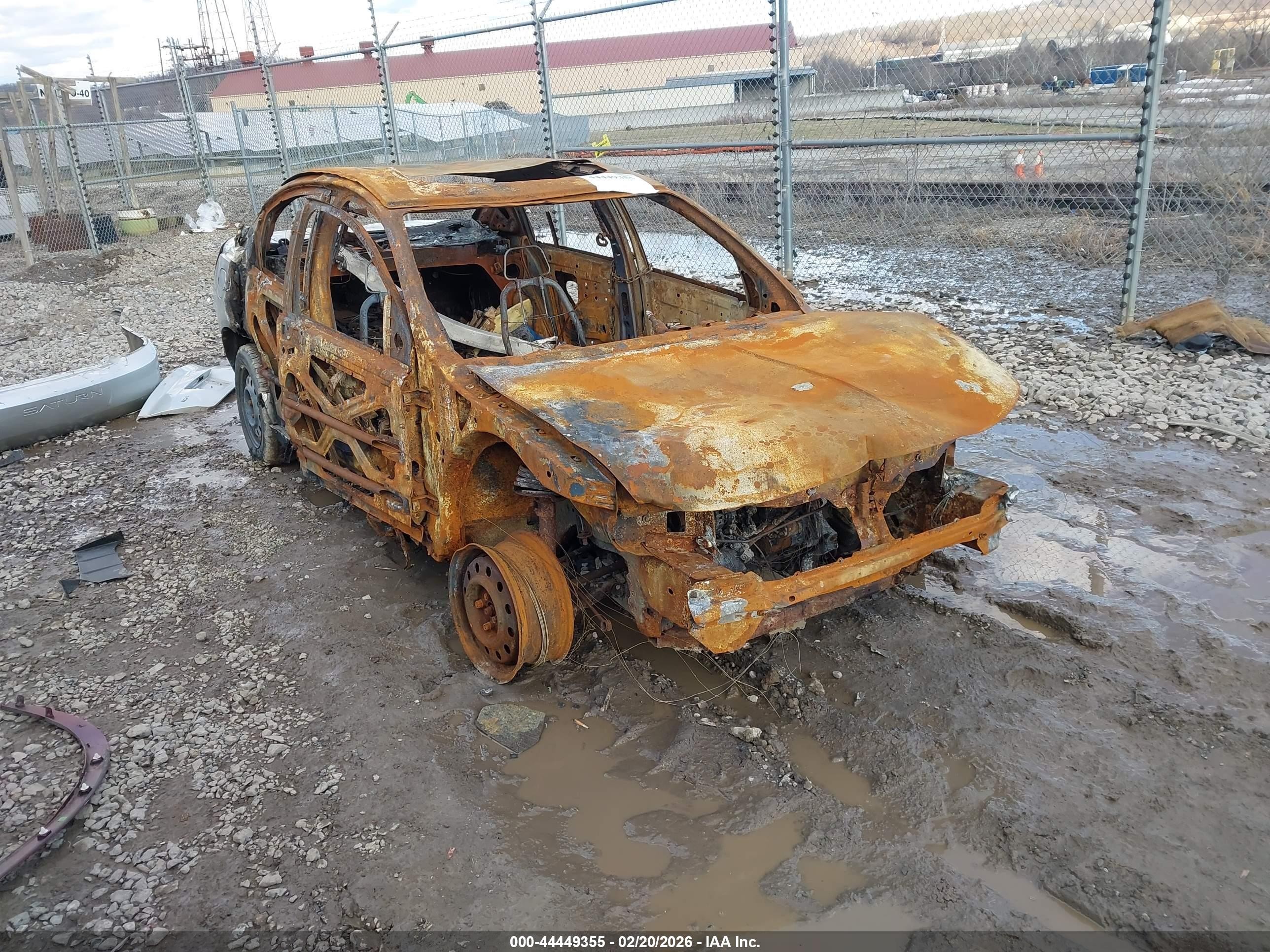 2003 Saturn ION ION 2, VIN 1G8AJ52F63Z160488 — Пожар