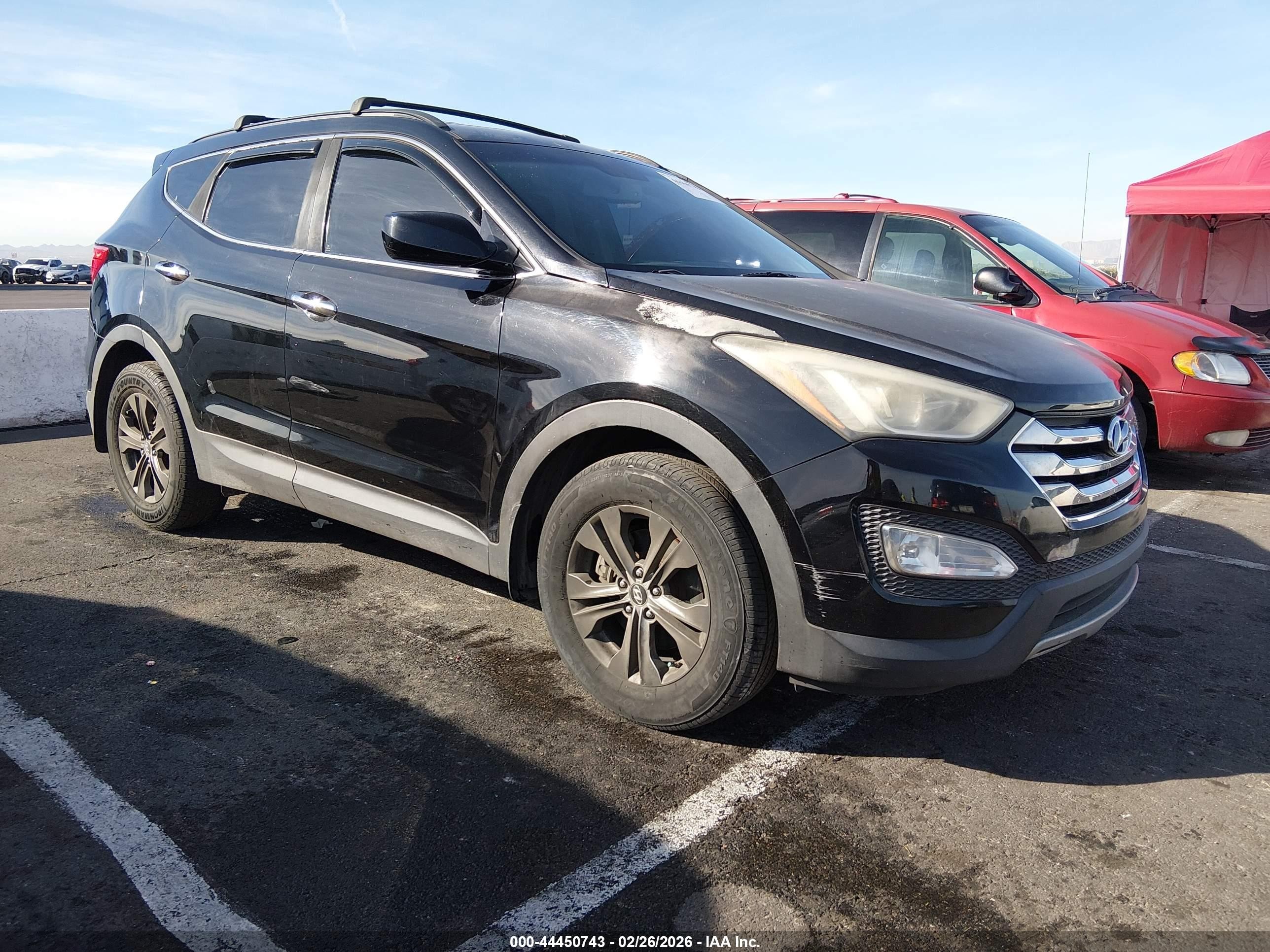 2013 Hyundai Santa Fe Sport, VIN 5XYZU3LB7DG122283 — Side