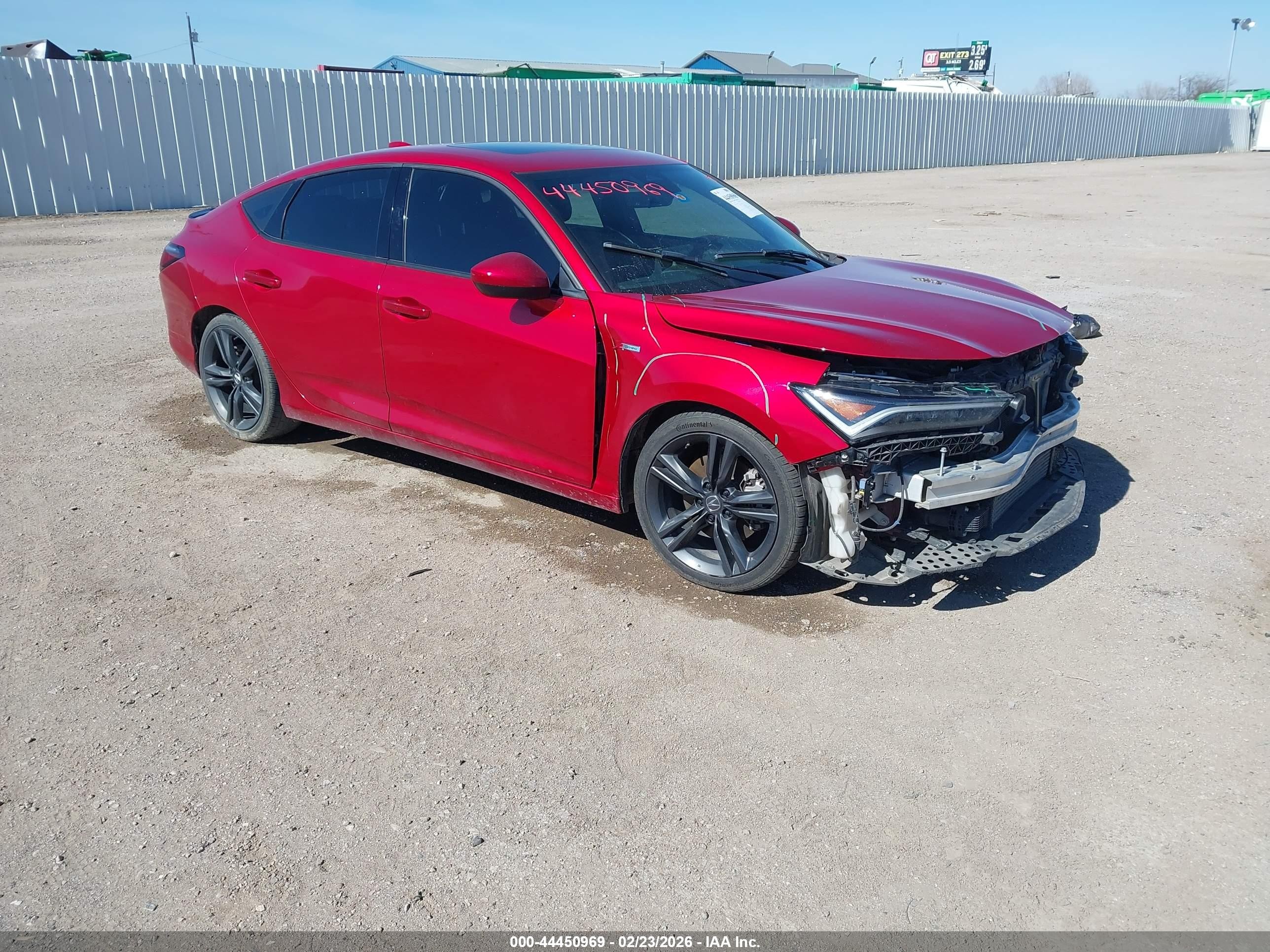 2023 Acura Integra w/A-Spec Package, VIN 19UDE4H33PA002548 — Front end