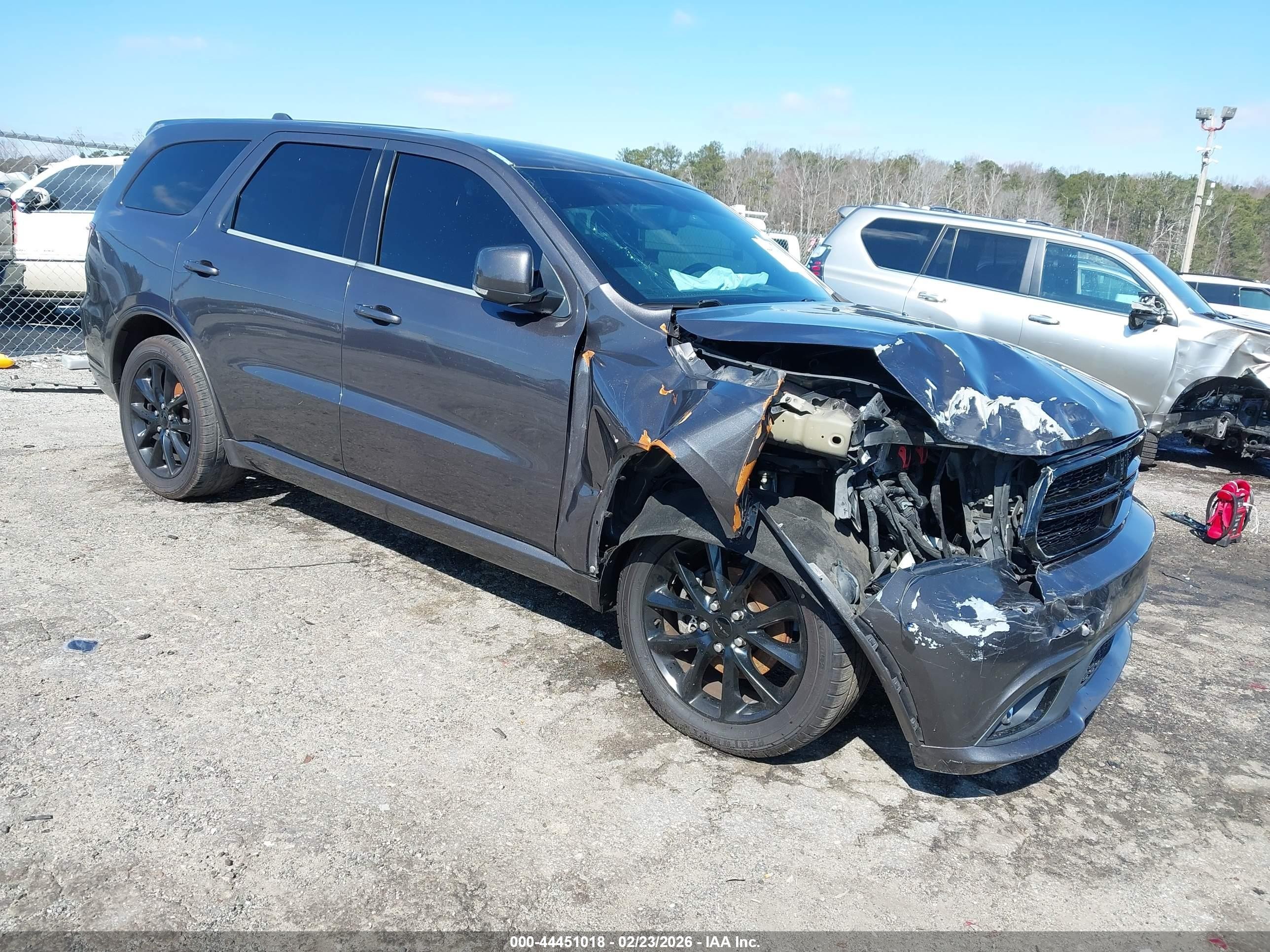 2017 Dodge Durango GT, VIN 1C4RDHDG4HC833375 — Front end
