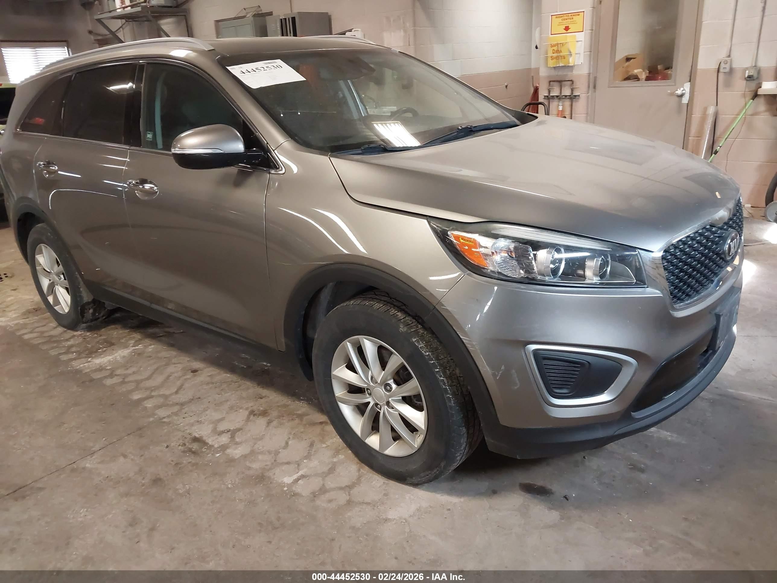 2017 Kia Sorento LX, VIN 5XYPG4A3XHG254721 — Storm