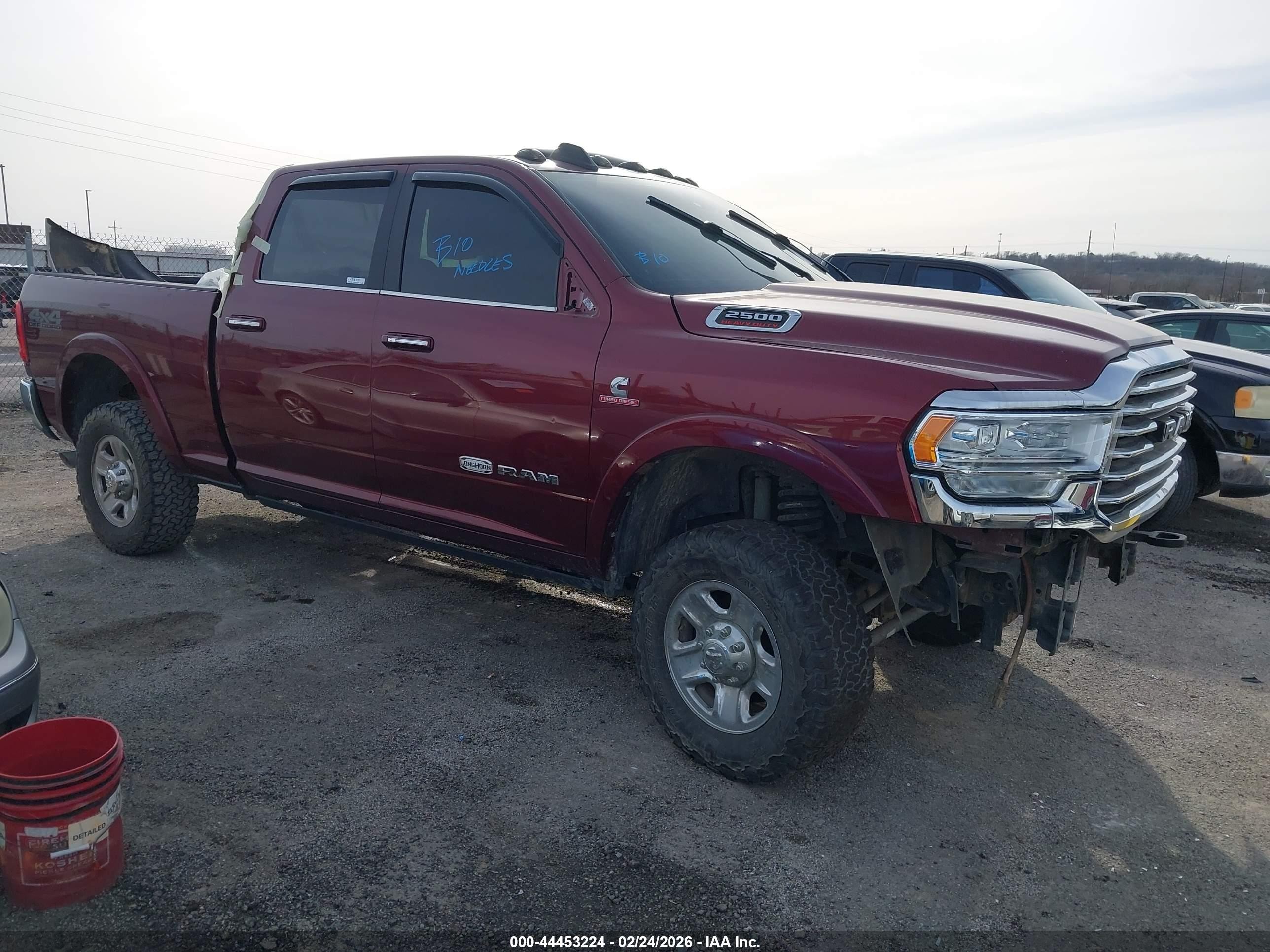 2022 Ram 2500 Longhorn, VIN 3C6UR5GL1NG186095 — Разукомплектован