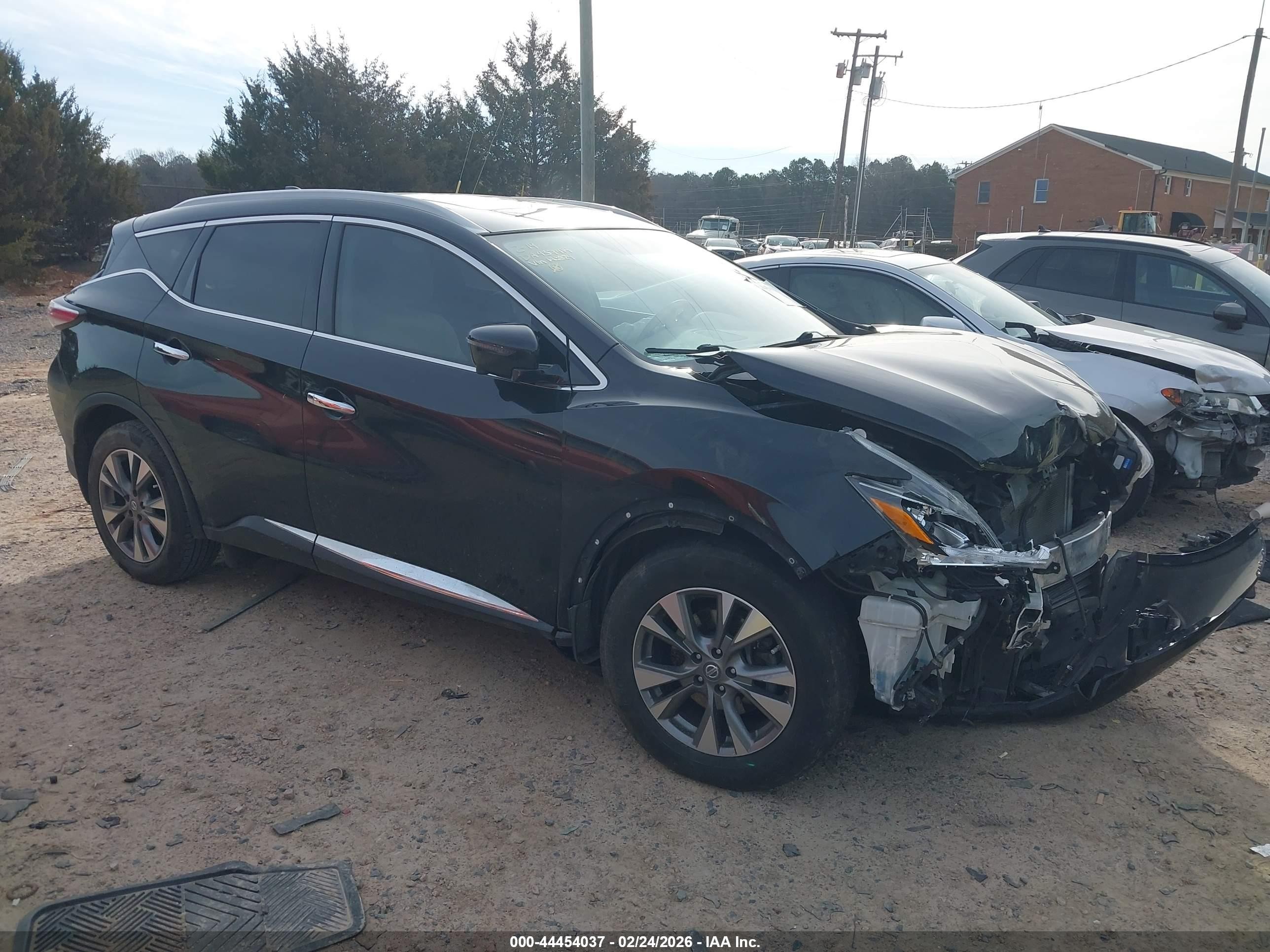 2018 Nissan Murano SV, VIN 5N1AZ2MG2JN195824 — Front end