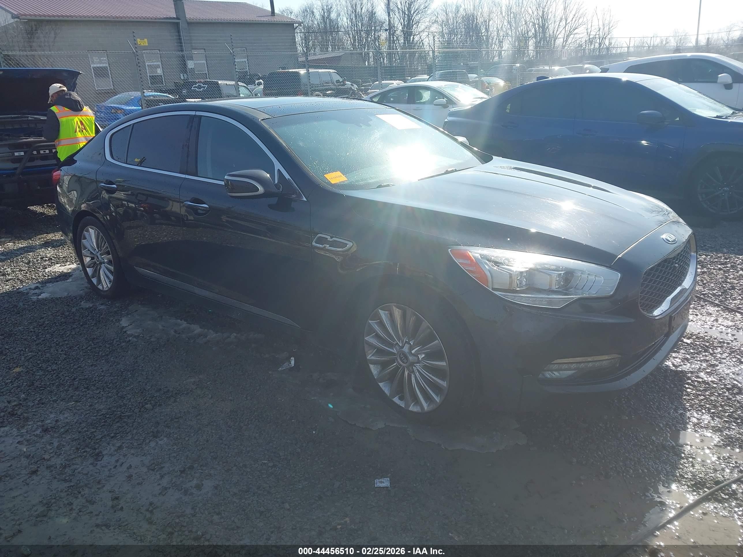 2015 Kia K900 Luxury, VIN KNALW4D49F6019312 — Front end