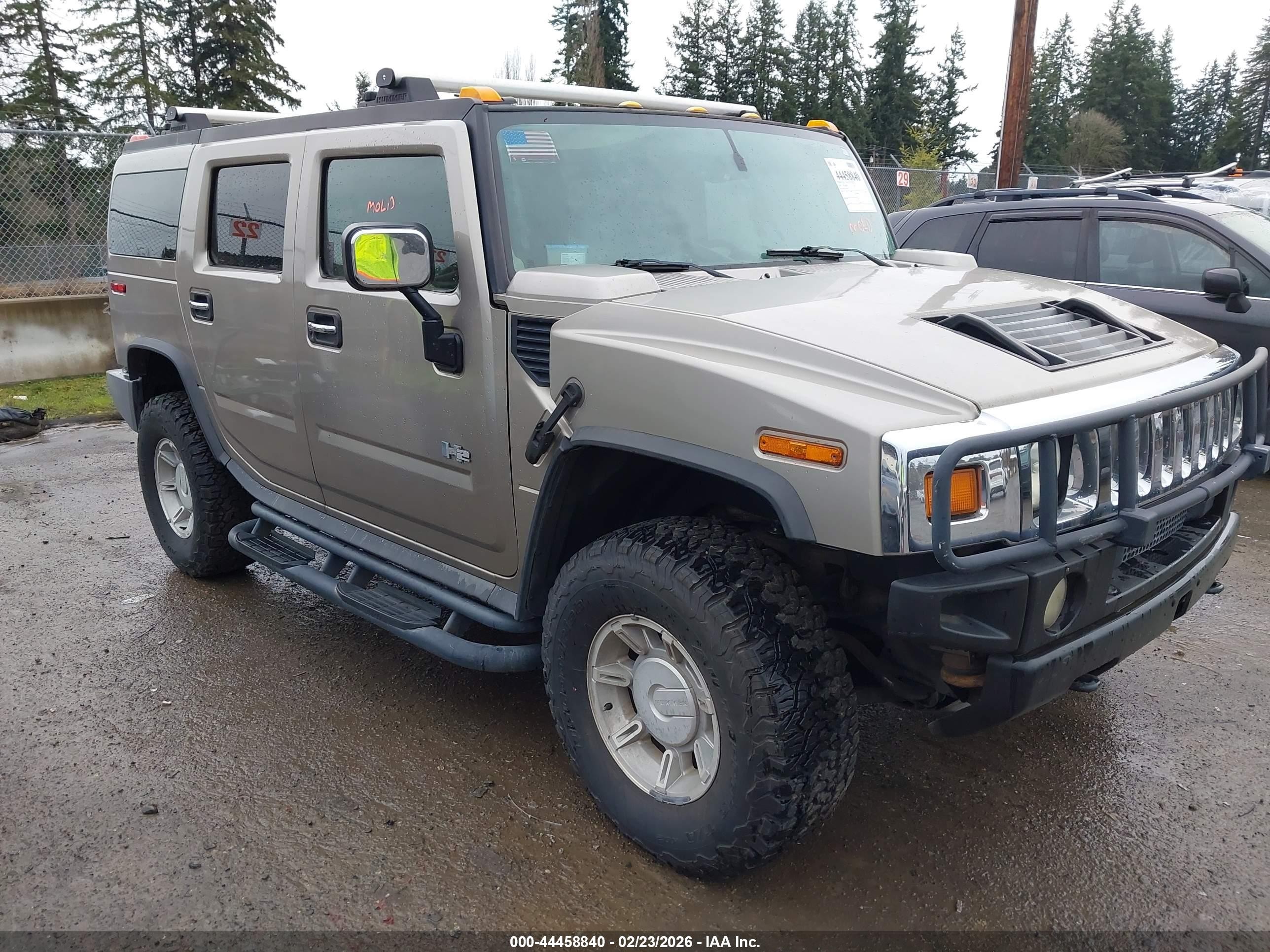 2003 Hummer H2, VIN 5GRGN23U63H110713 — Biohazard / chemical