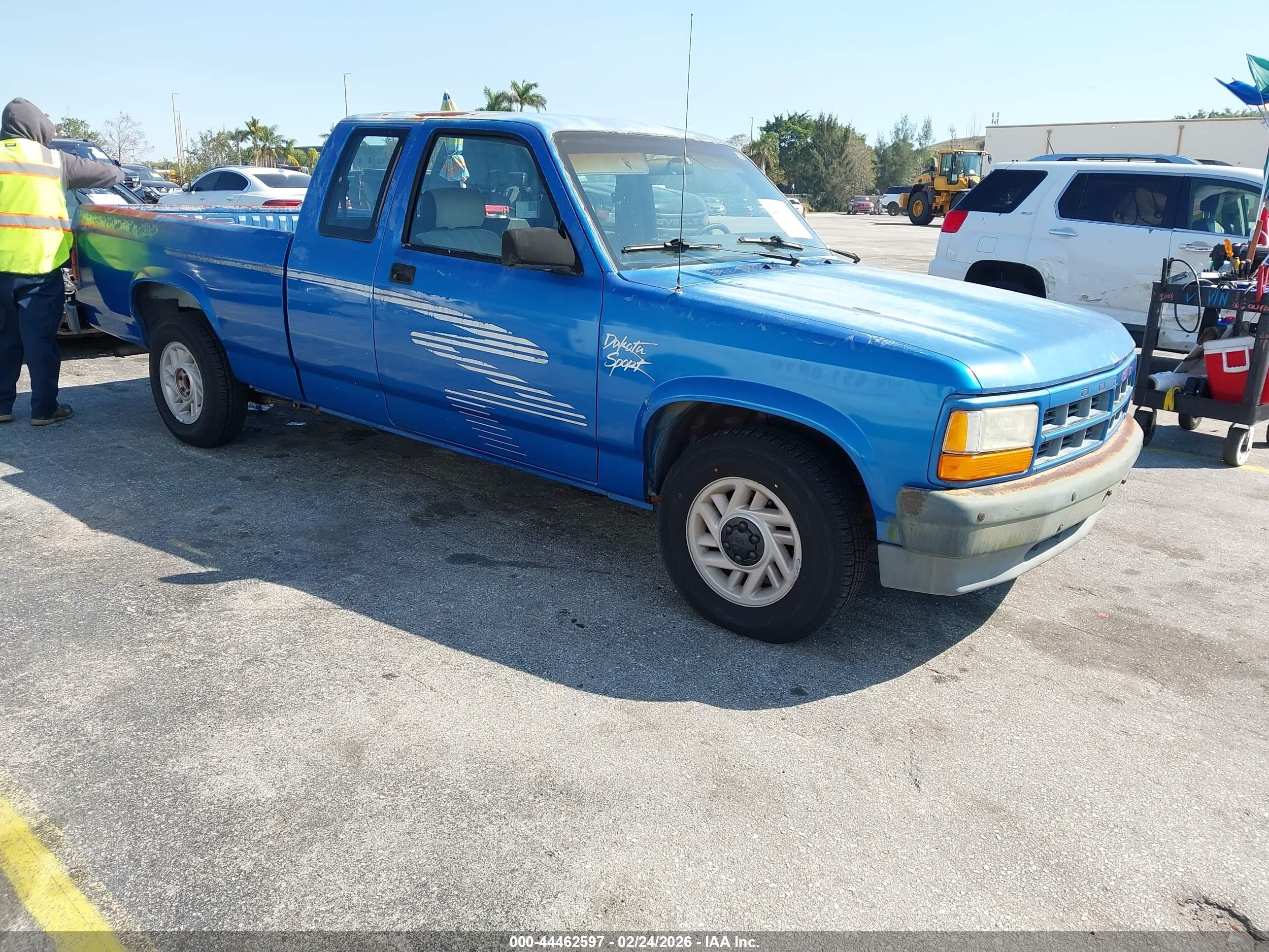 1992 Dodge Dakota, VIN 1B7FL23X6NS619171 — Зад