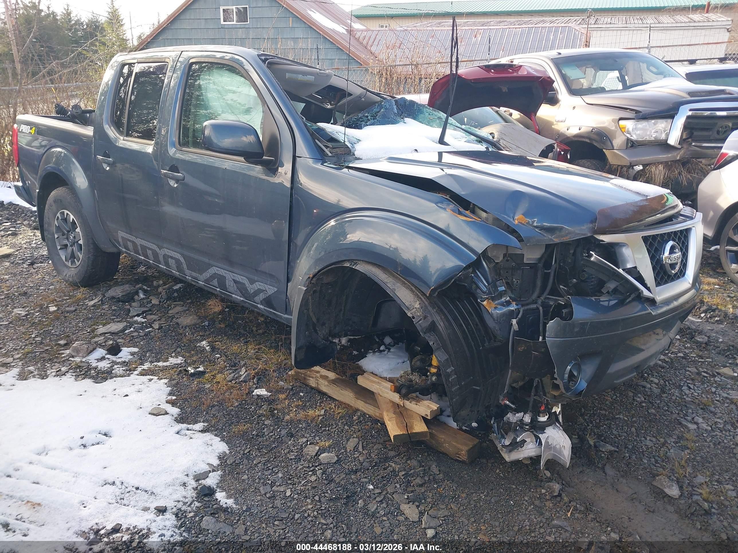 2014 Nissan Frontier SV, VIN 1N6AD0EVXEN758660 — Опрокидывание