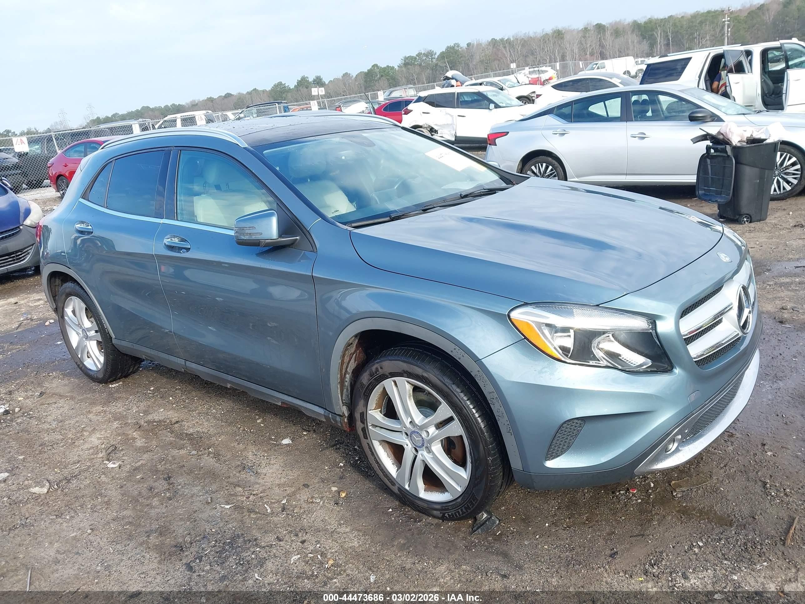 2015 Mercedes-Benz GLA 250, VIN WDCTG4GB3FJ166680 — Side