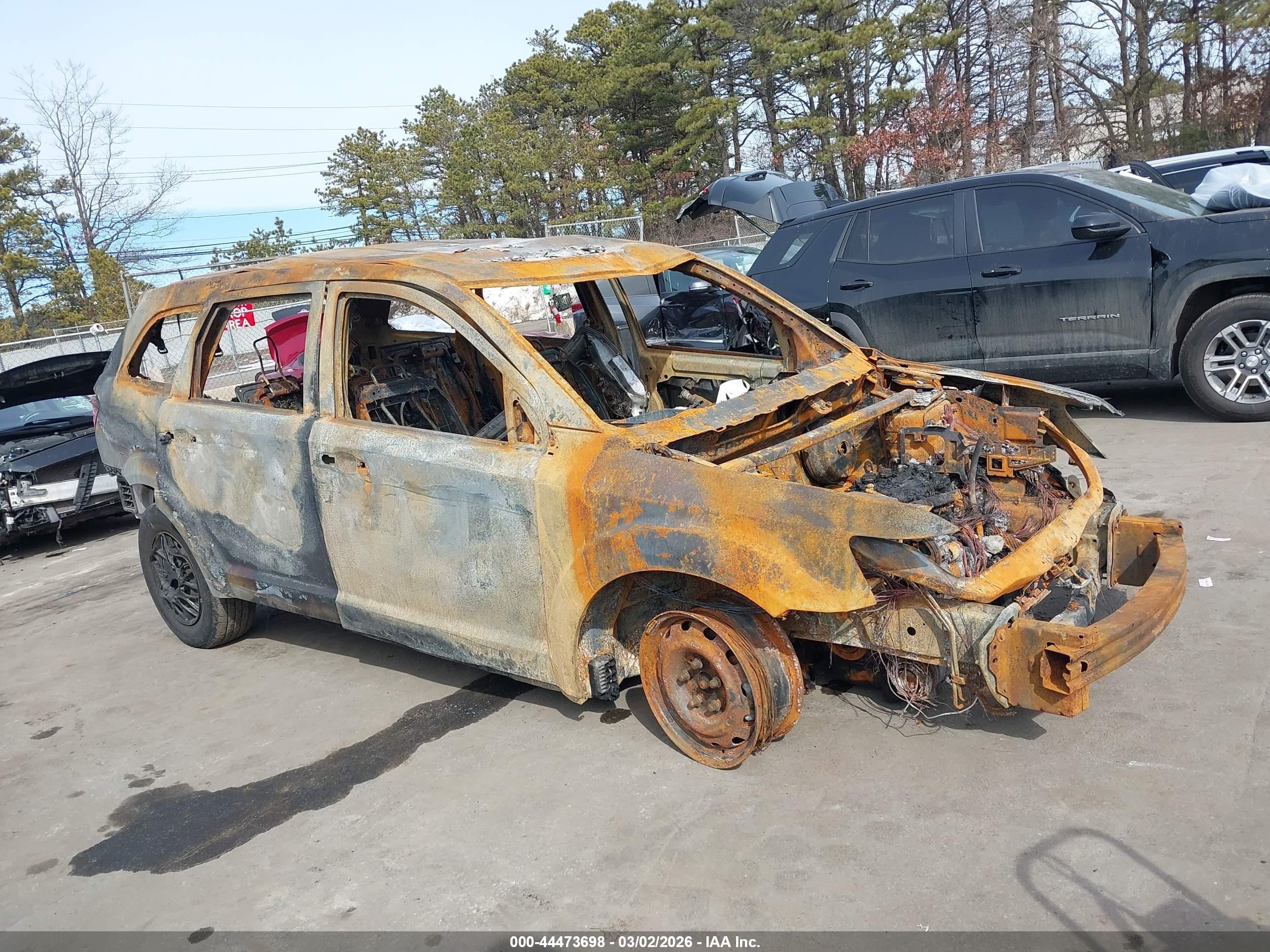 2012 Dodge Journey SE, VIN 3C4PDCAB4CT389155 — Burn