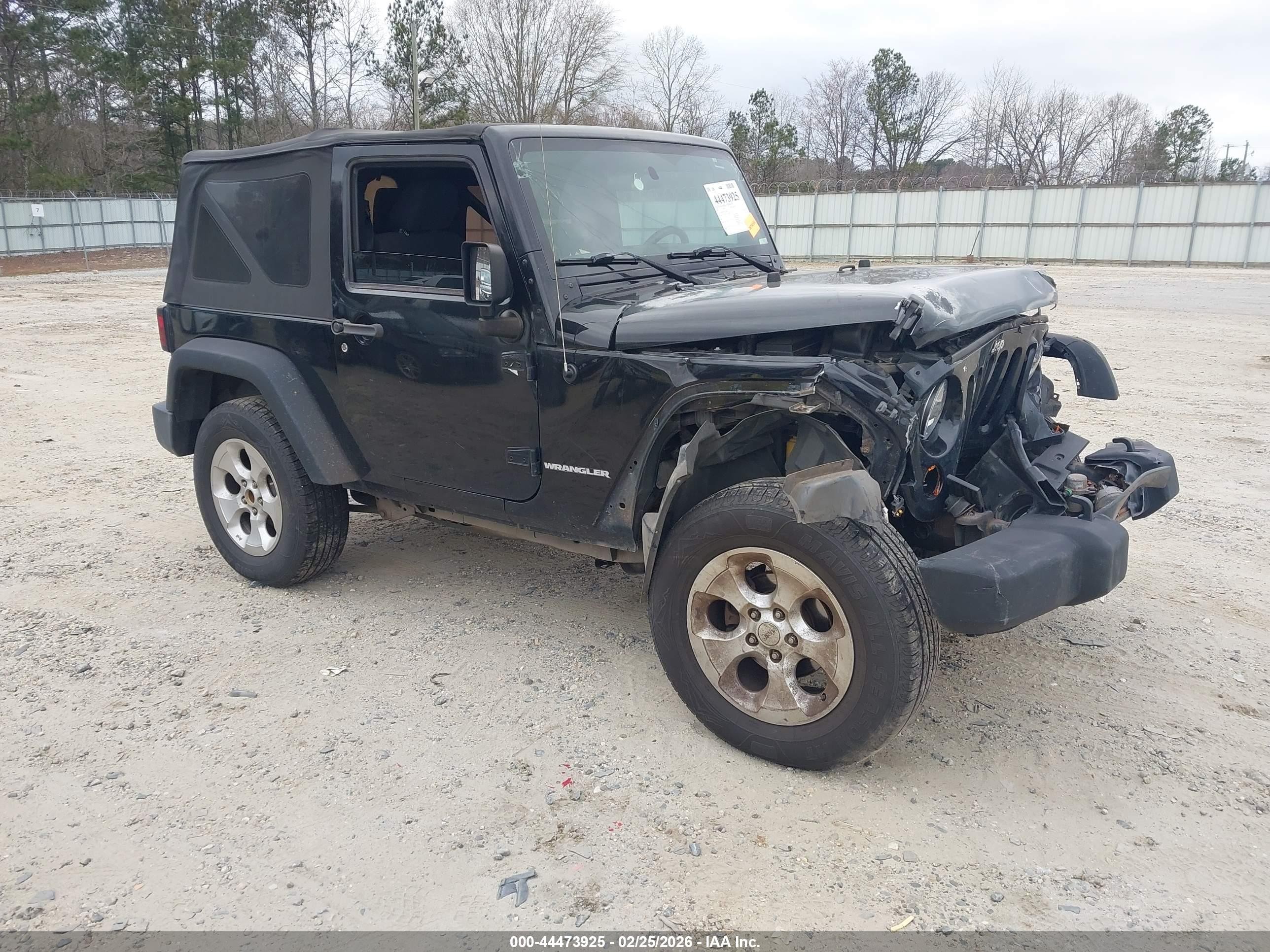 2012 Jeep Wrangler Sport, VIN 1C4AJWAG4CL166007 — Front end