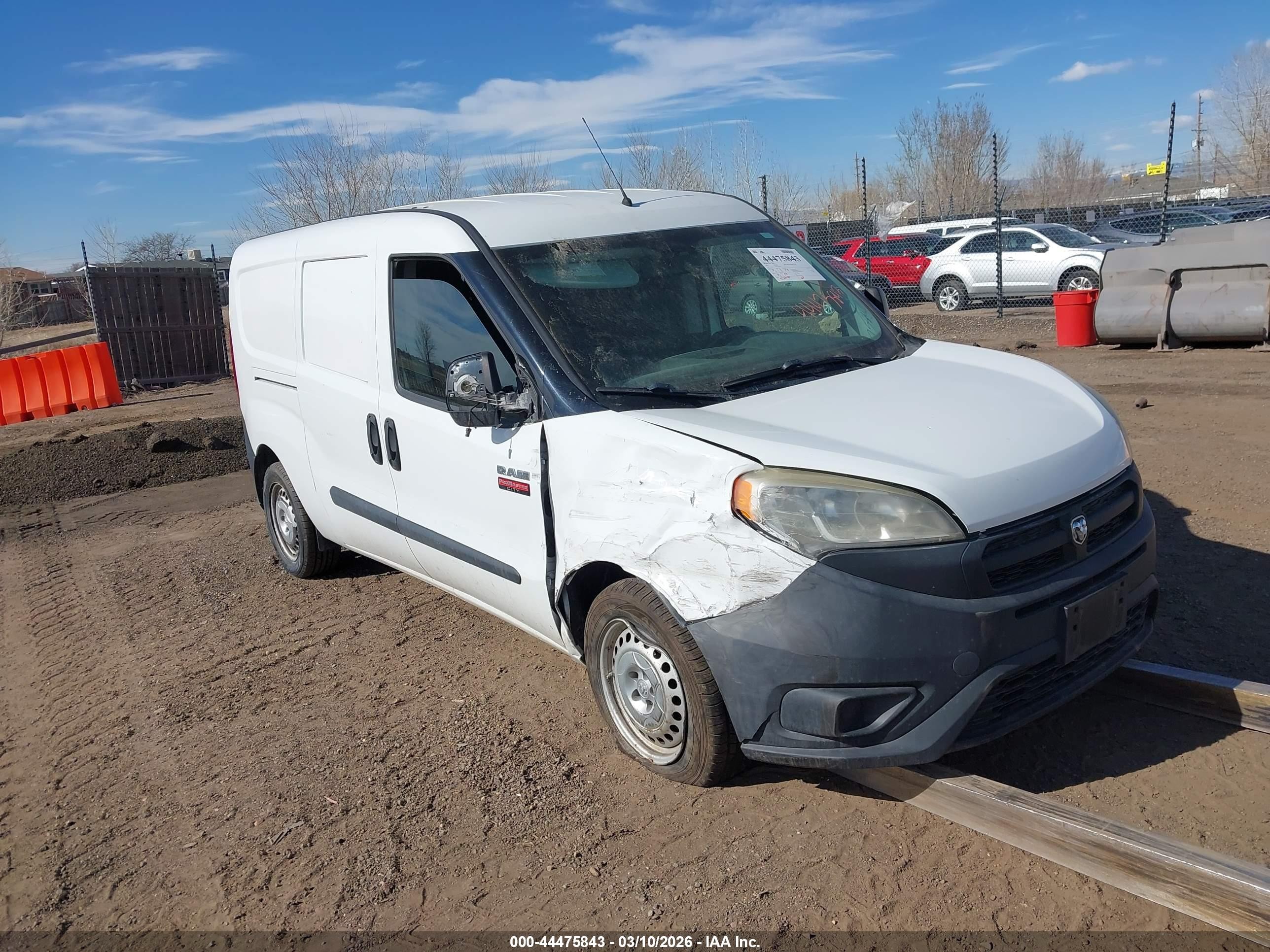 2017 Ram ProMaster City Cargo Tradesman, VIN ZFBERFAB8H6D68407 — Front end