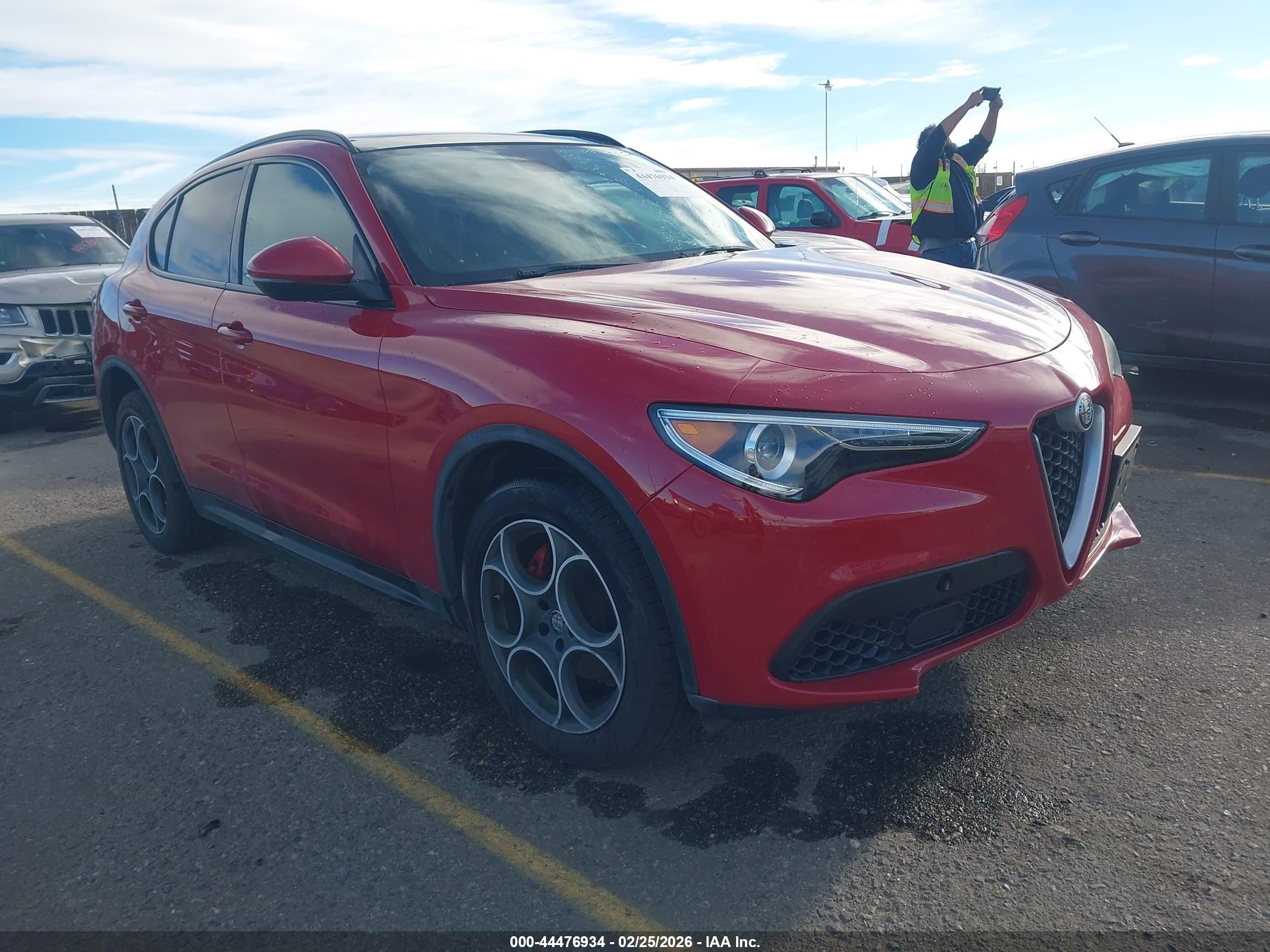 2018 Alfa Romeo Stelvio Sport, VIN ZASFAKPN0J7B58889 — Vandalism
