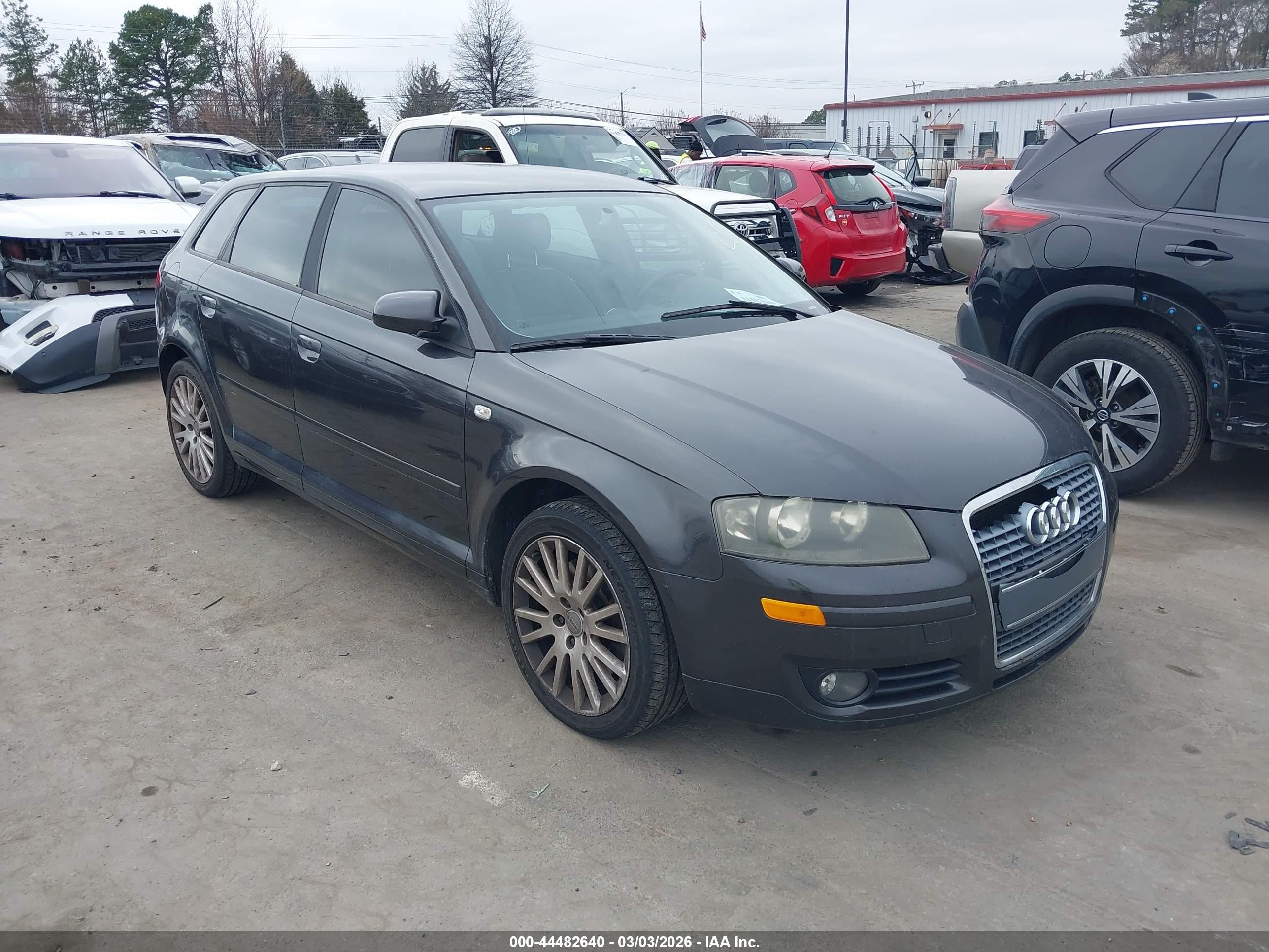 2007 Audi A3, VIN WAUNF78P27A024686 — Зад