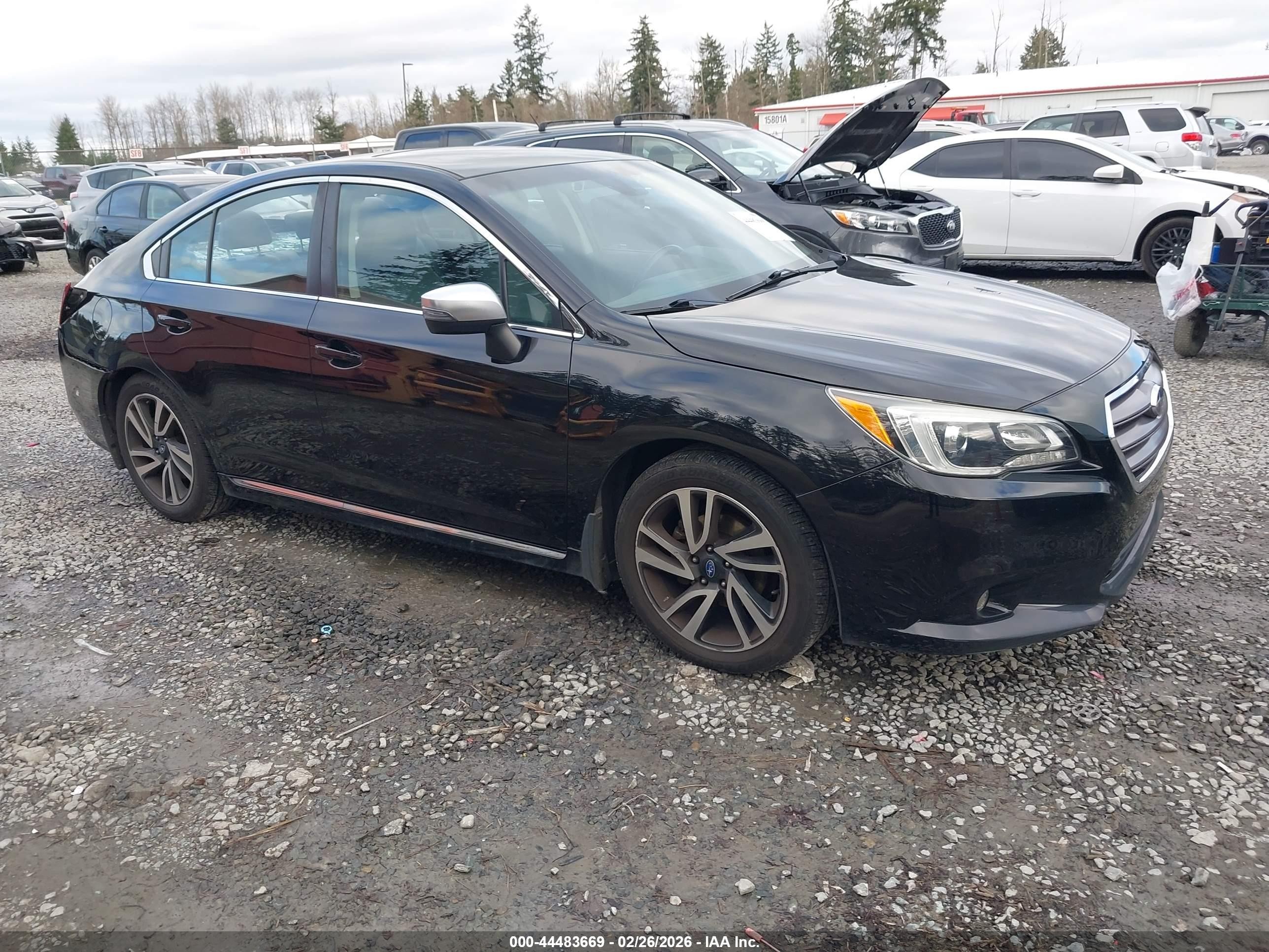 2017 Subaru Legacy Special Sports, VIN 4S3BNAS62H3033867 — Rear end