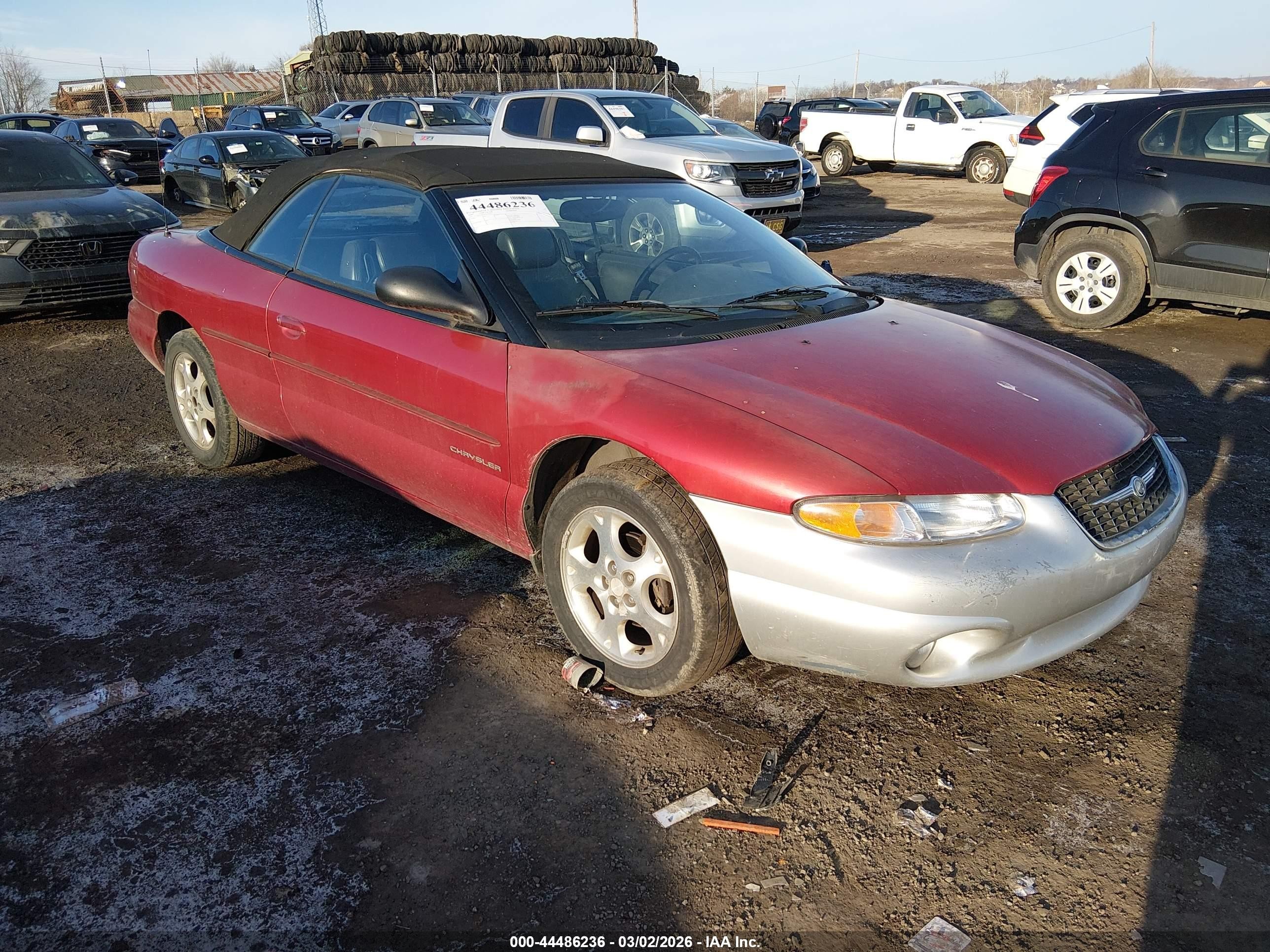 2000 Chrysler Sebring JXi, VIN 3C3EL55H9YT272221 — Фото с аукциона 1 of 5