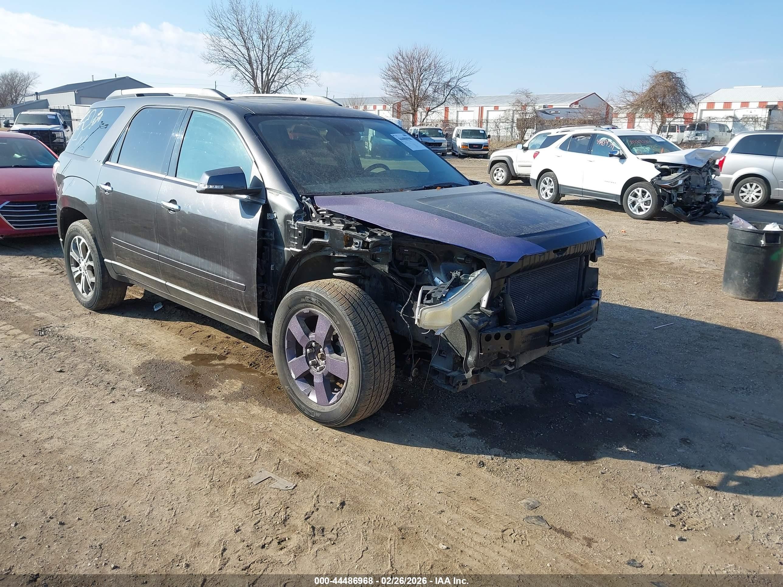 2014 GMC Acadia SLT, VIN 1GKKVSKD2EJ235320 — Front end