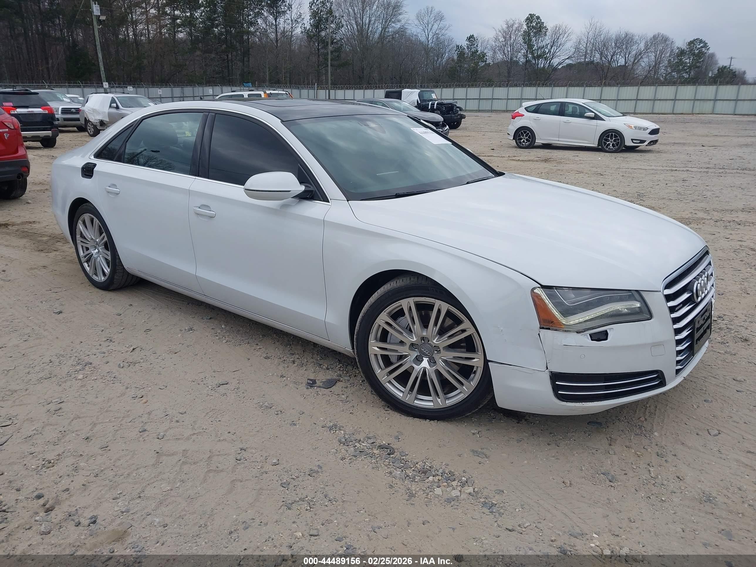 2014 Audi A8 3.0T, VIN WAURGAFD0EN004589 — Auction photo