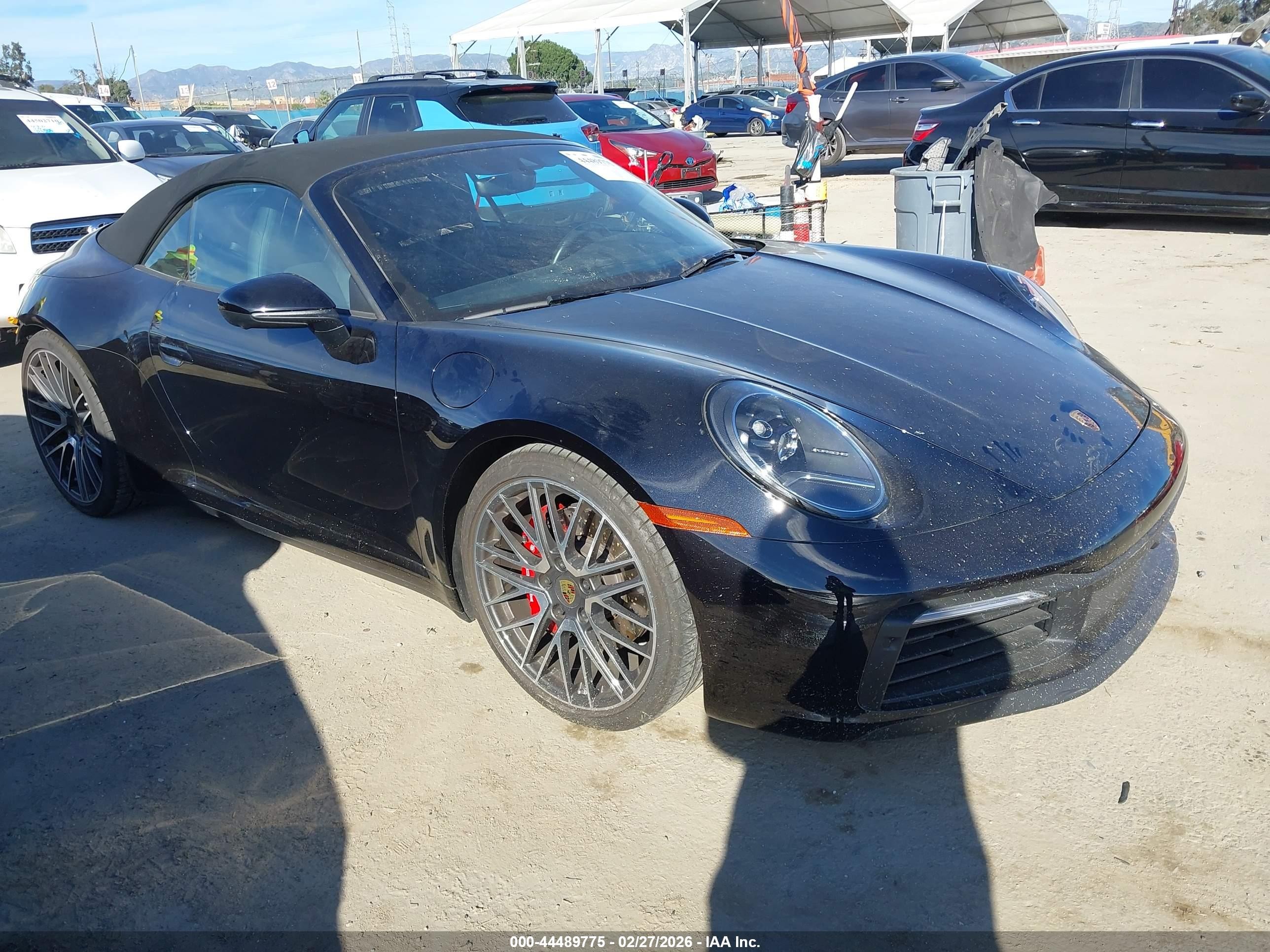 2022 Porsche 911 Carrera S, VIN WP0CB2A94NS245346 — Rear end