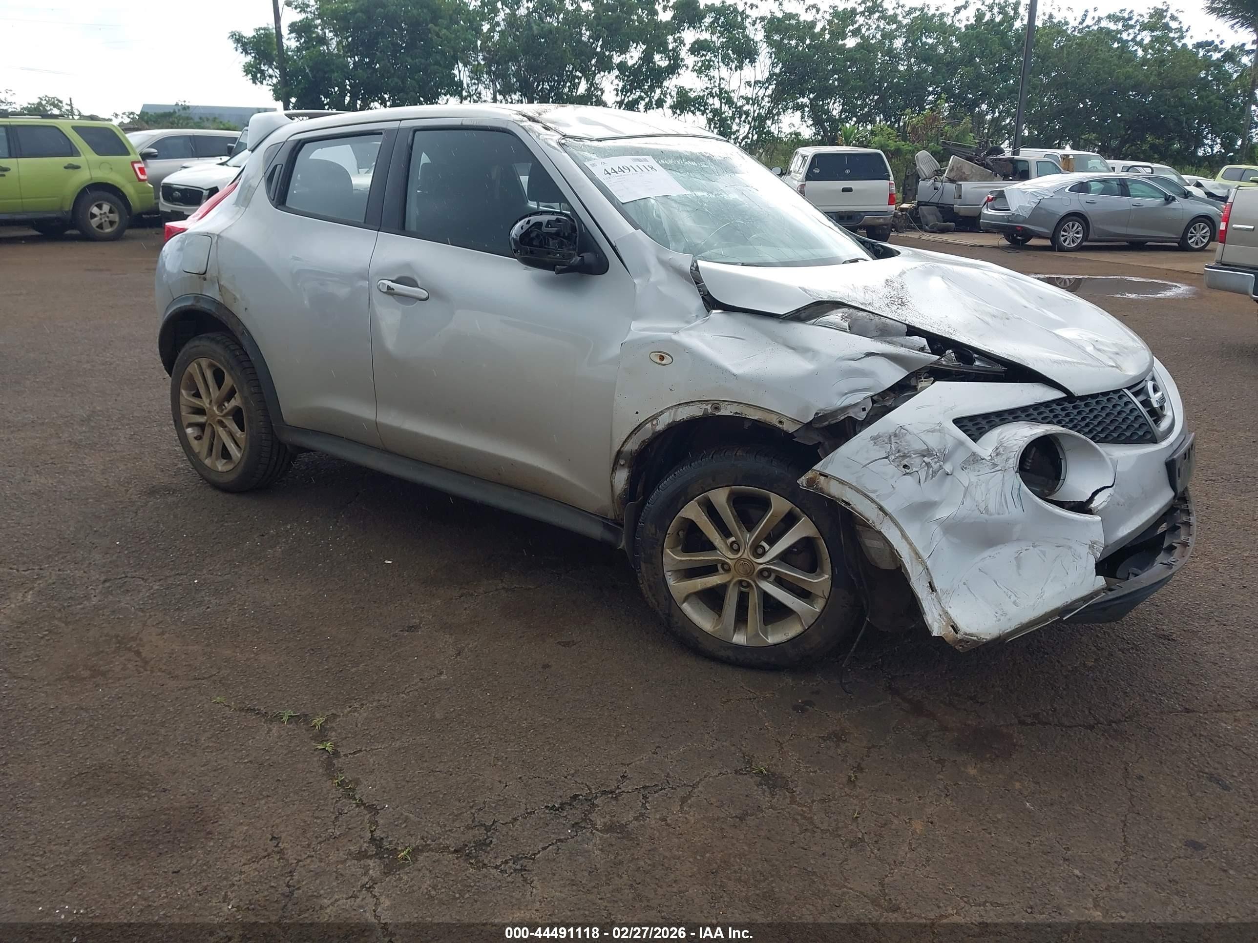 2014 Nissan Juke SL, VIN JN8AF5MR8ET361110 — Rollover