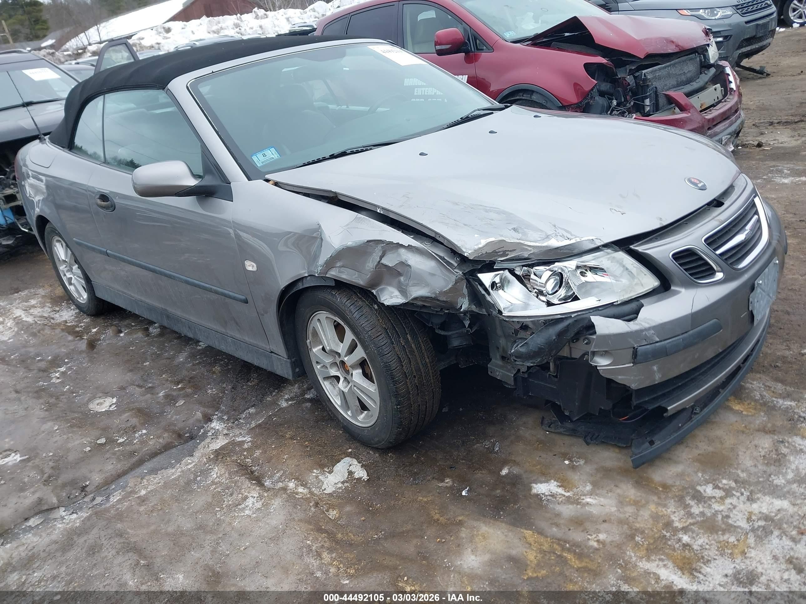 2005 Saab 9-3 Linear, VIN YS3FB79N056007460 — Front end