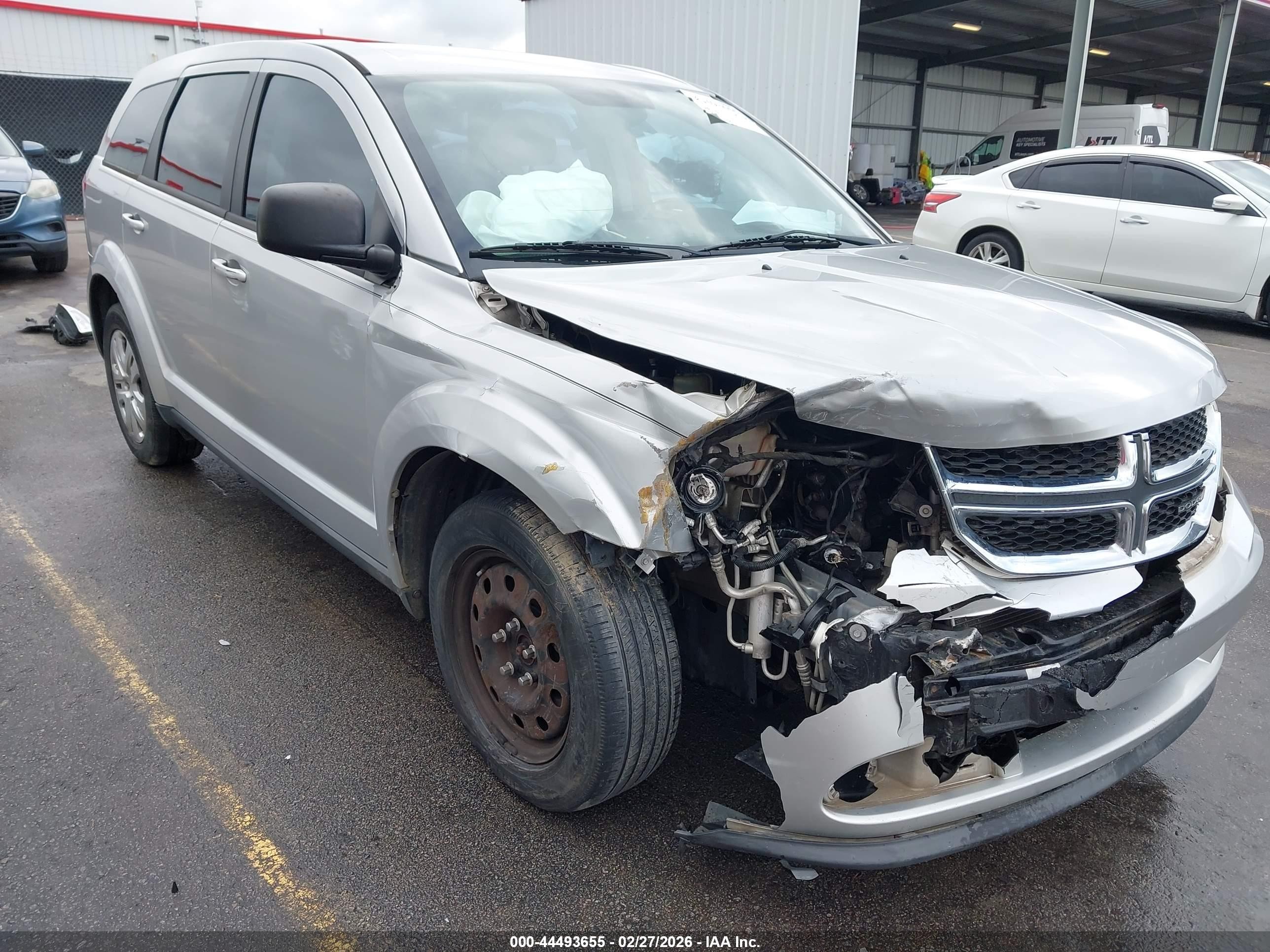 2013 Dodge Journey American Value, VIN 3C4PDCAB7DT734146 — Front end