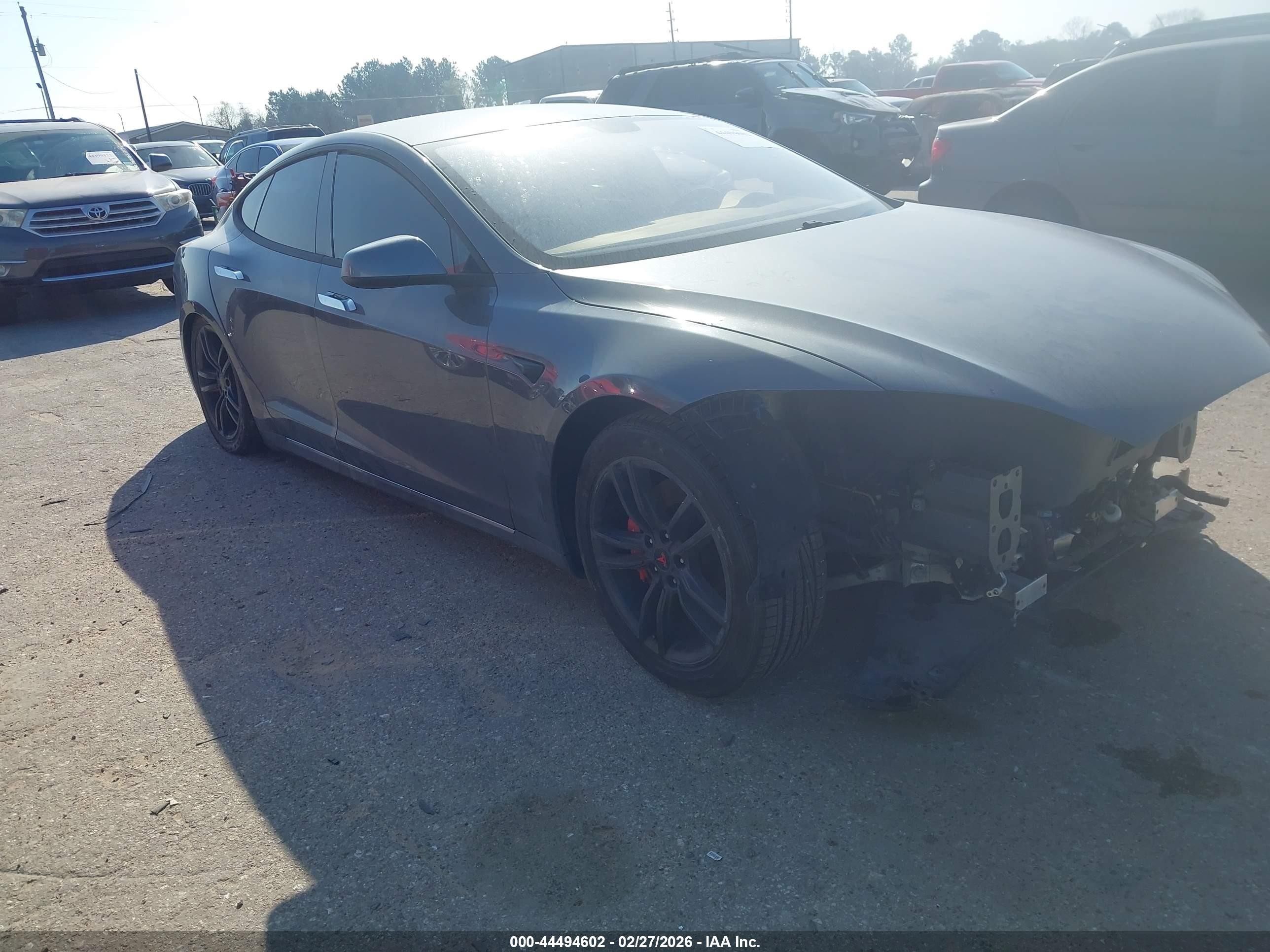 2013 Tesla Model S, VIN 5YJSA1CN5DFP05919 — Stripped