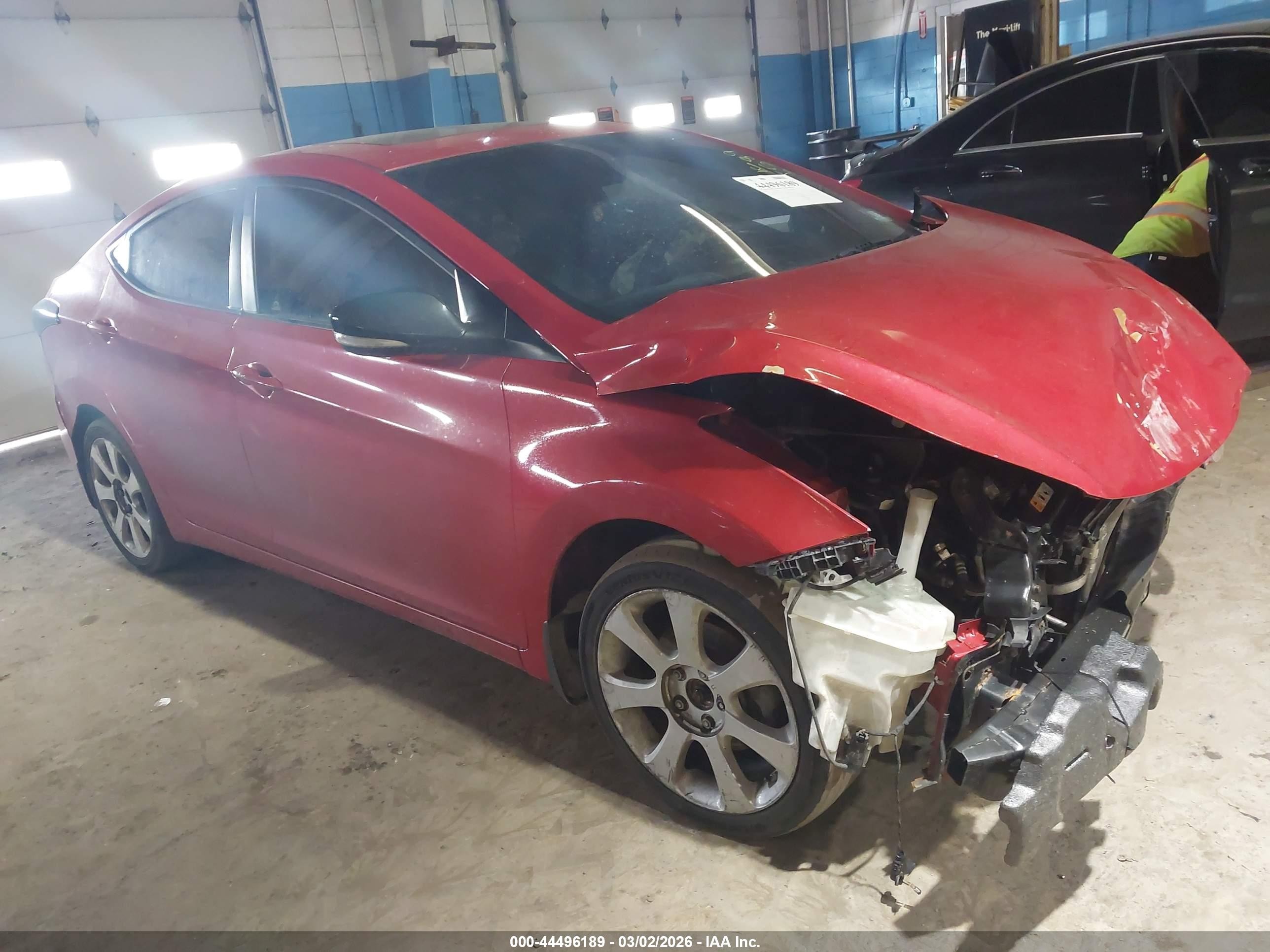 2013 Hyundai Elantra GLS, VIN KMHDH4AE7DU942312 — Front end