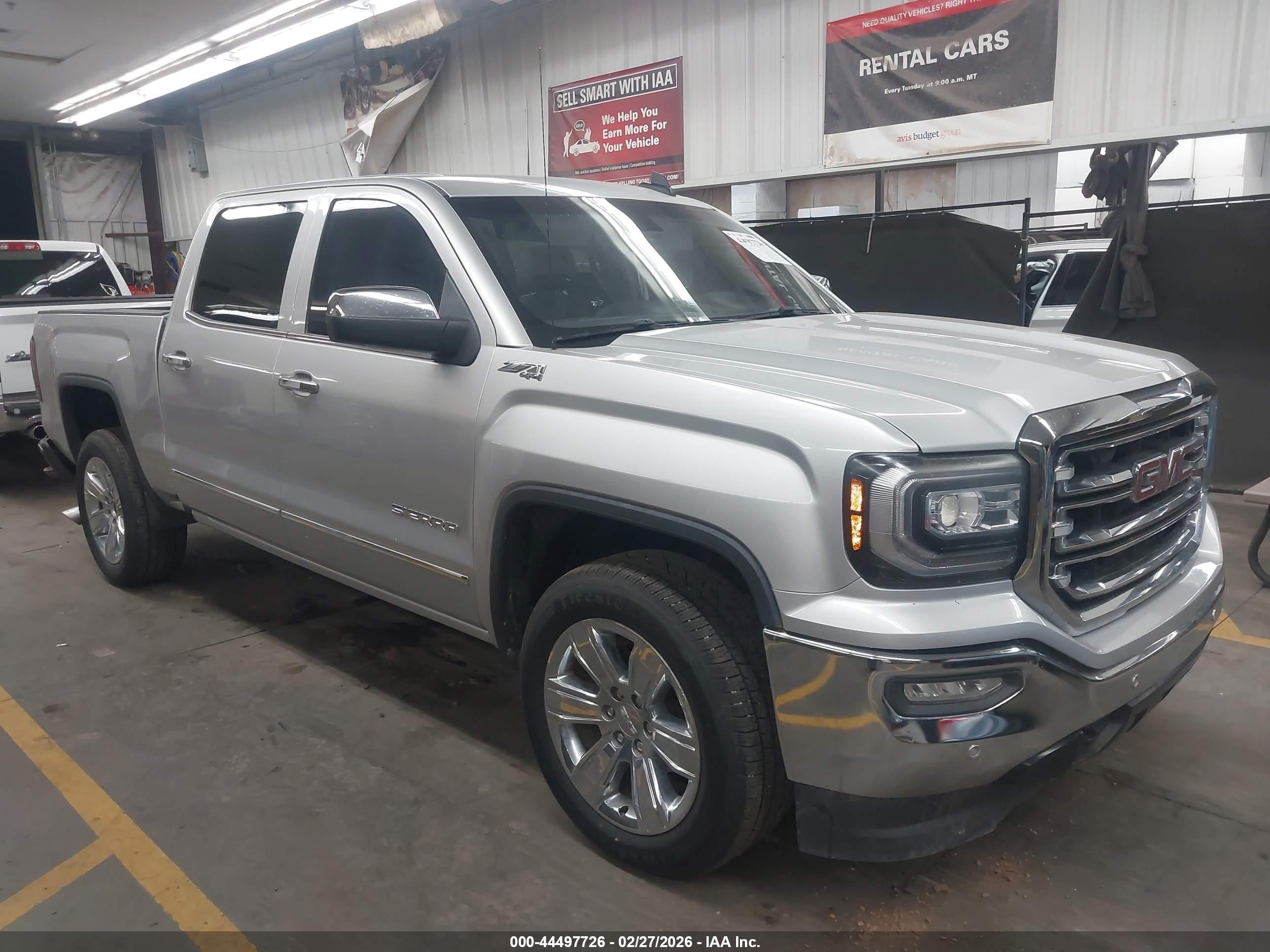 2018 GMC Sierra 1500 SLT, VIN 3GTU2NEC1JG569819 — Rear end
