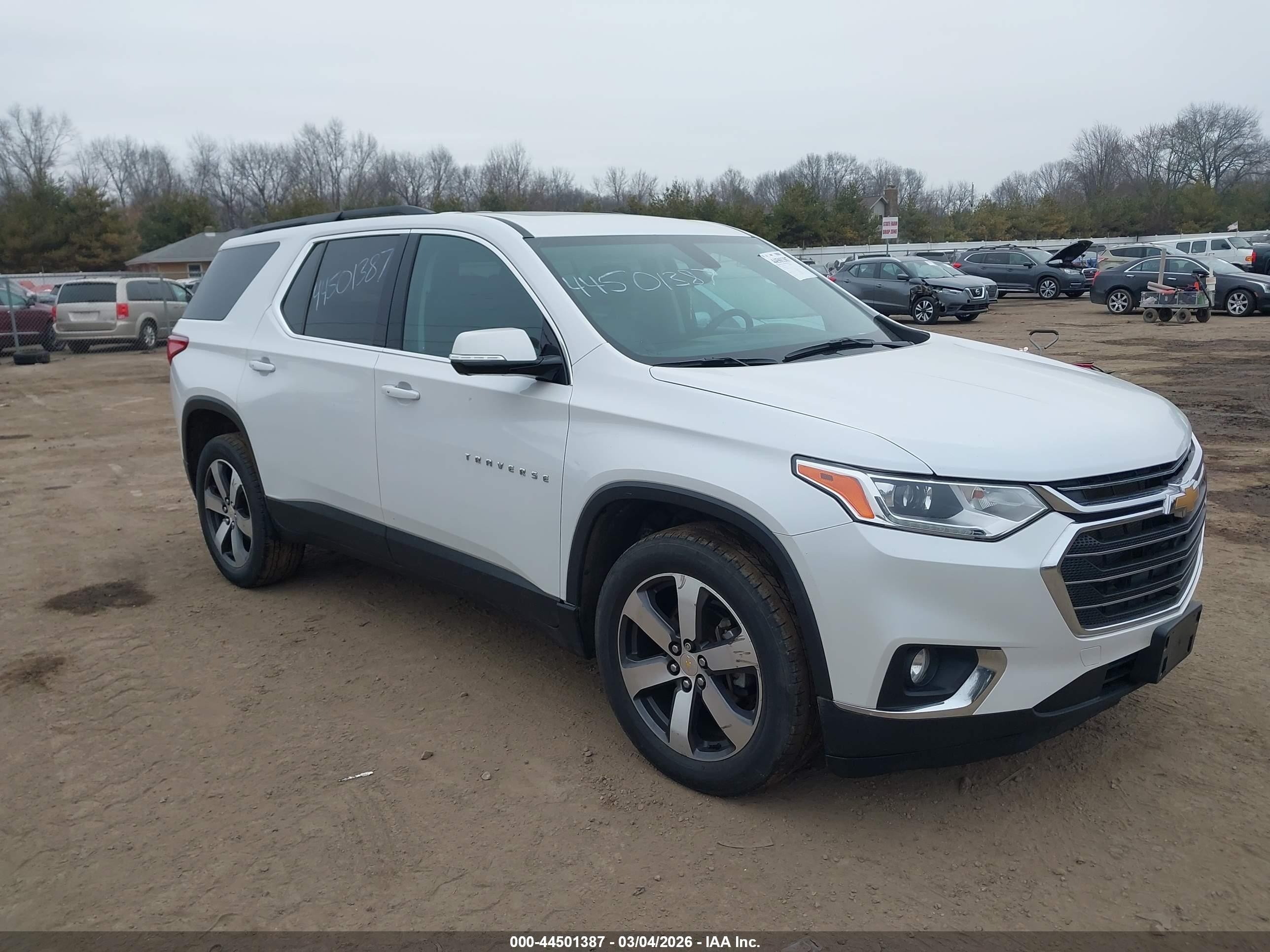 2020 Chevrolet Traverse LT, VIN 1GNEVHKW1LJ214749 — Theft recovery