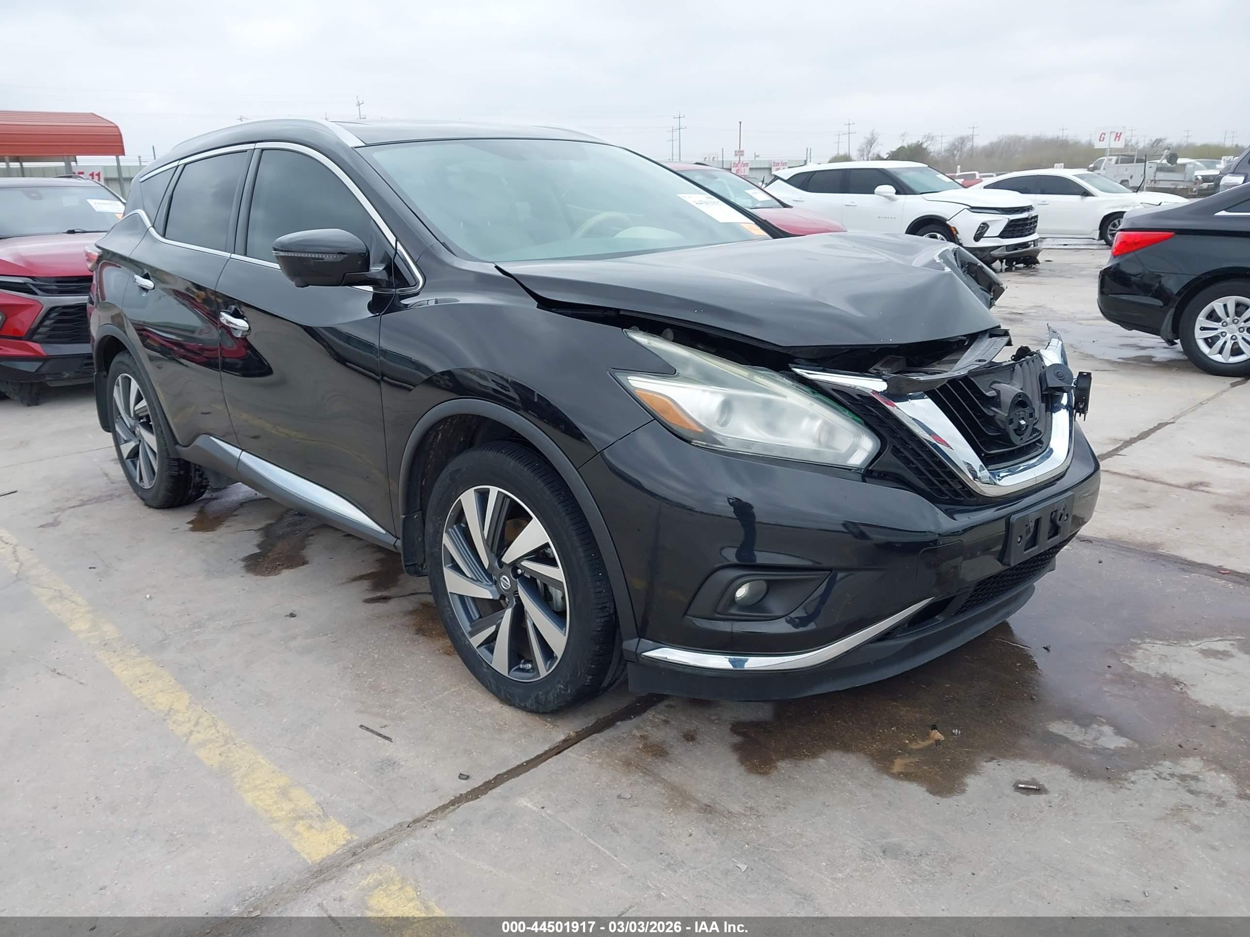 2018 Nissan Murano SV, VIN 5N1AZ2MG2JN180711 — Front end