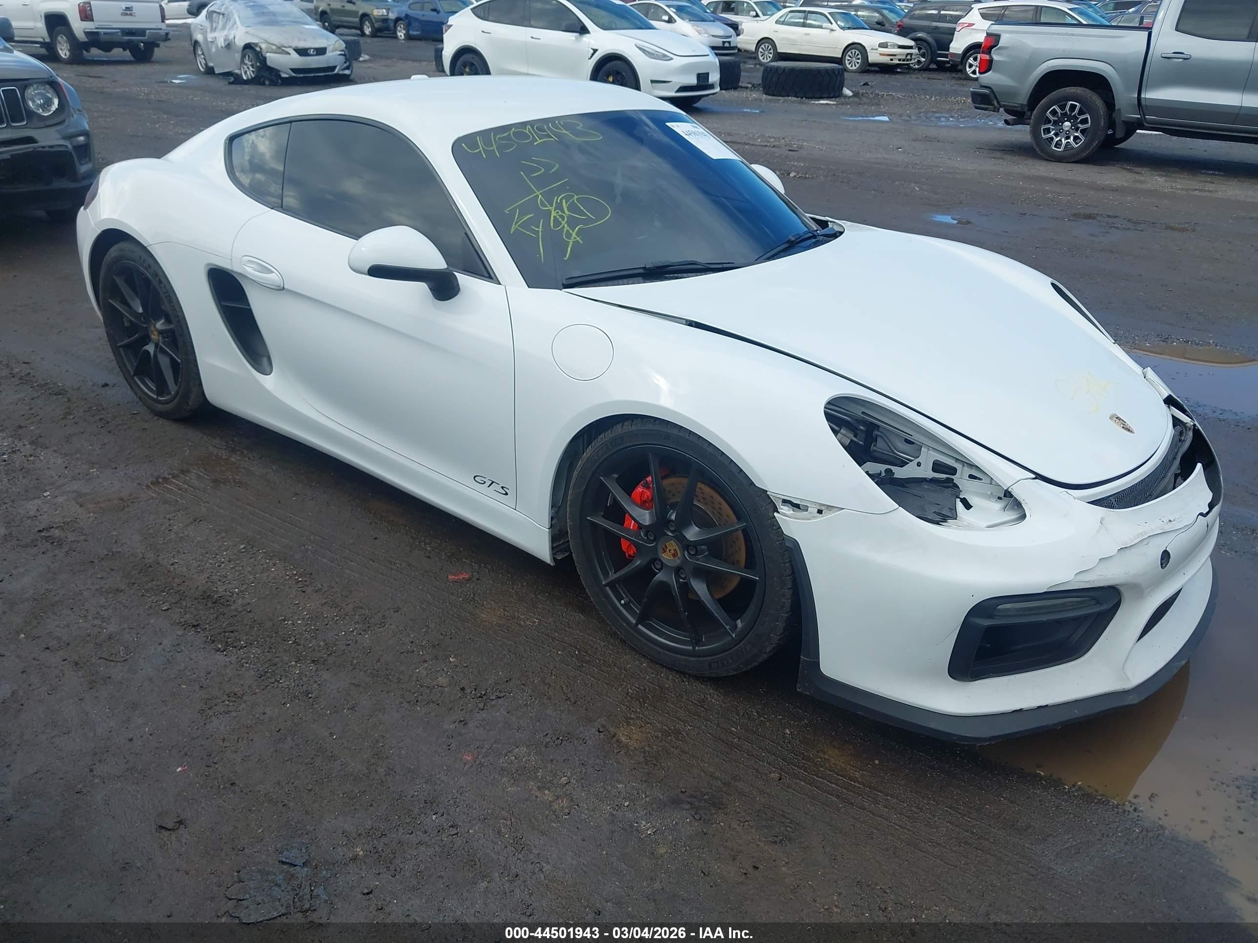 2015 Porsche Cayman S, VIN WP0AB2A86FK183500 — Front end