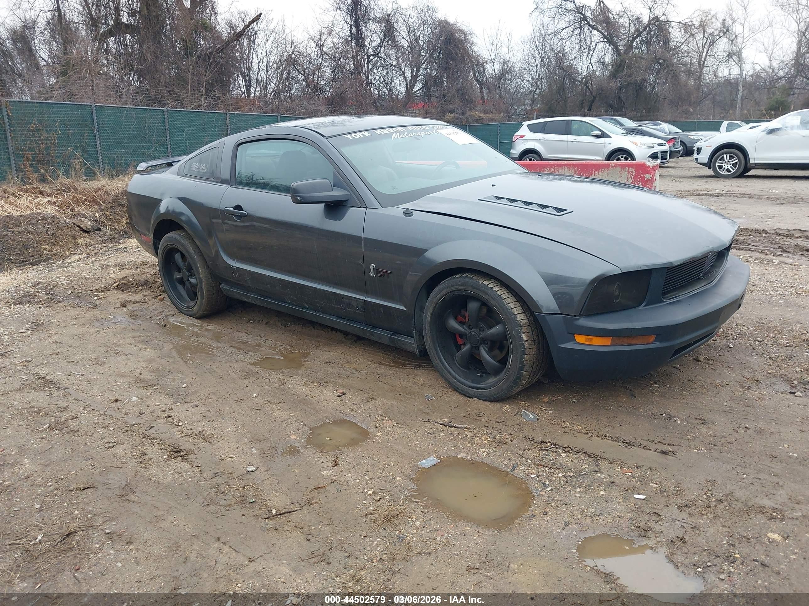 2007 Ford Mustang Deluxe, VIN 1ZVFT80N775269957 — Rear end