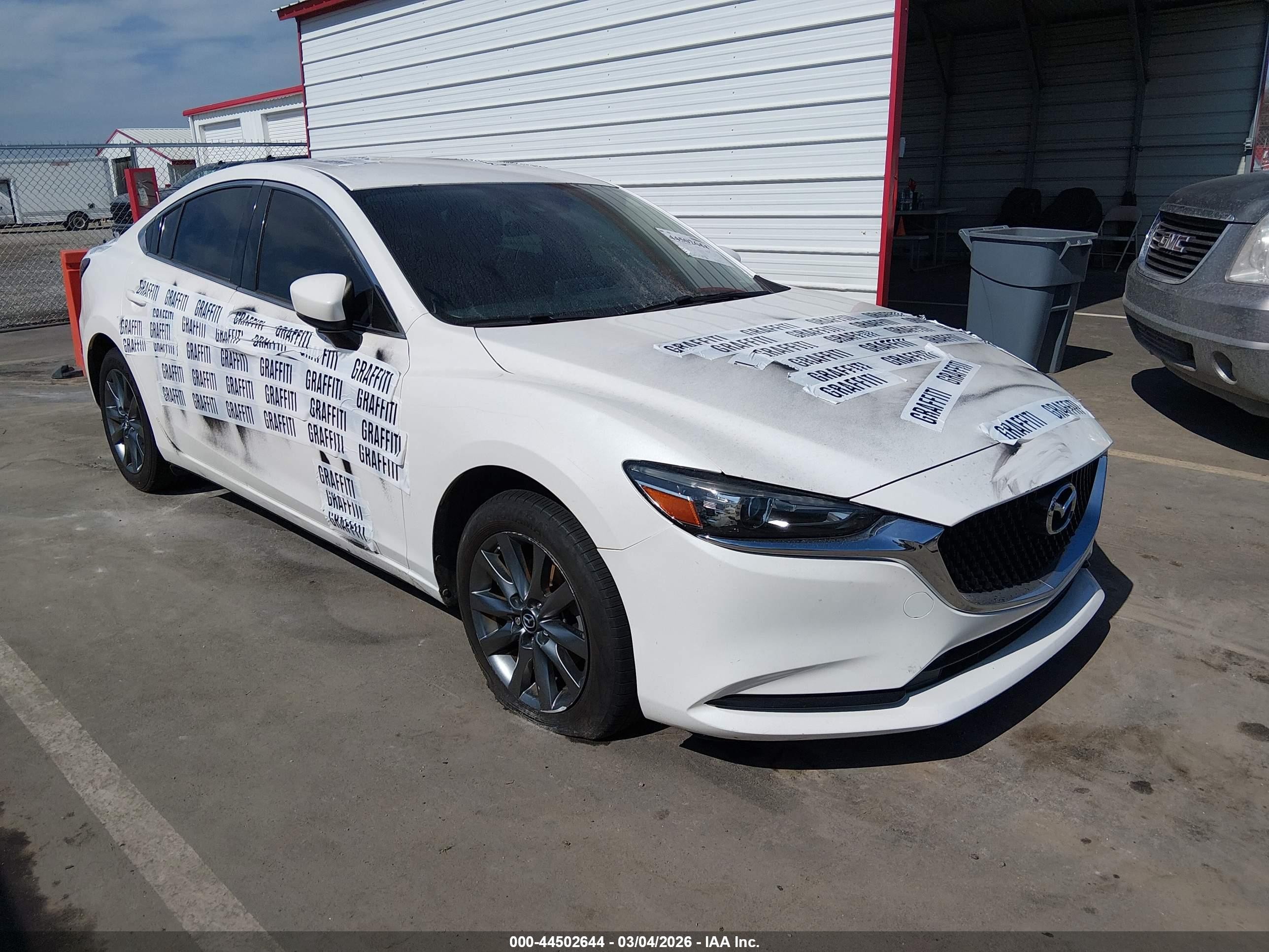 2018 Mazda 6 Sport, VIN JM1GL1UM6J1318743 — Vandalism