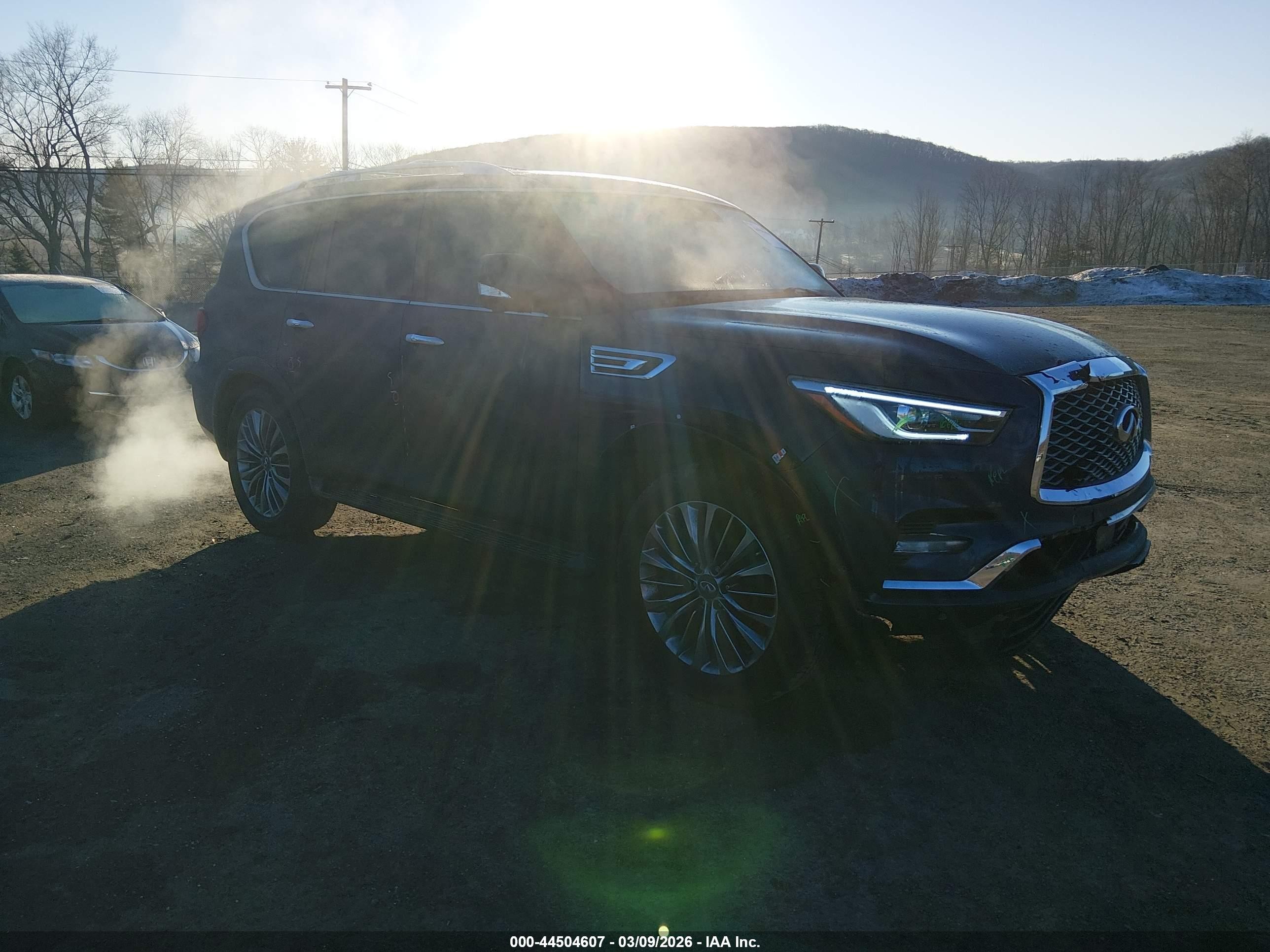2019 Infiniti QX80 Luxe, VIN JN8AZ2NE6K9225777 — Front end
