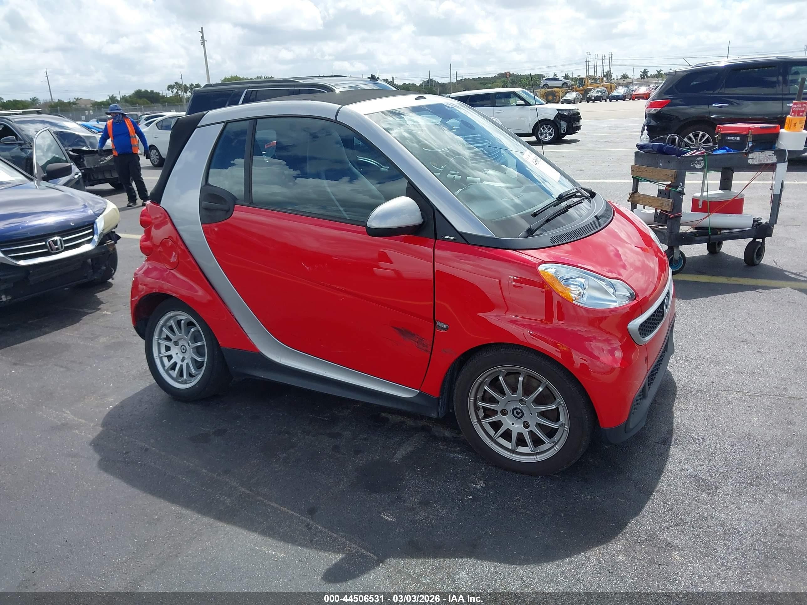 2013 Smart fortwo Passion, VIN WMEEK3BA3DK584770 — Side
