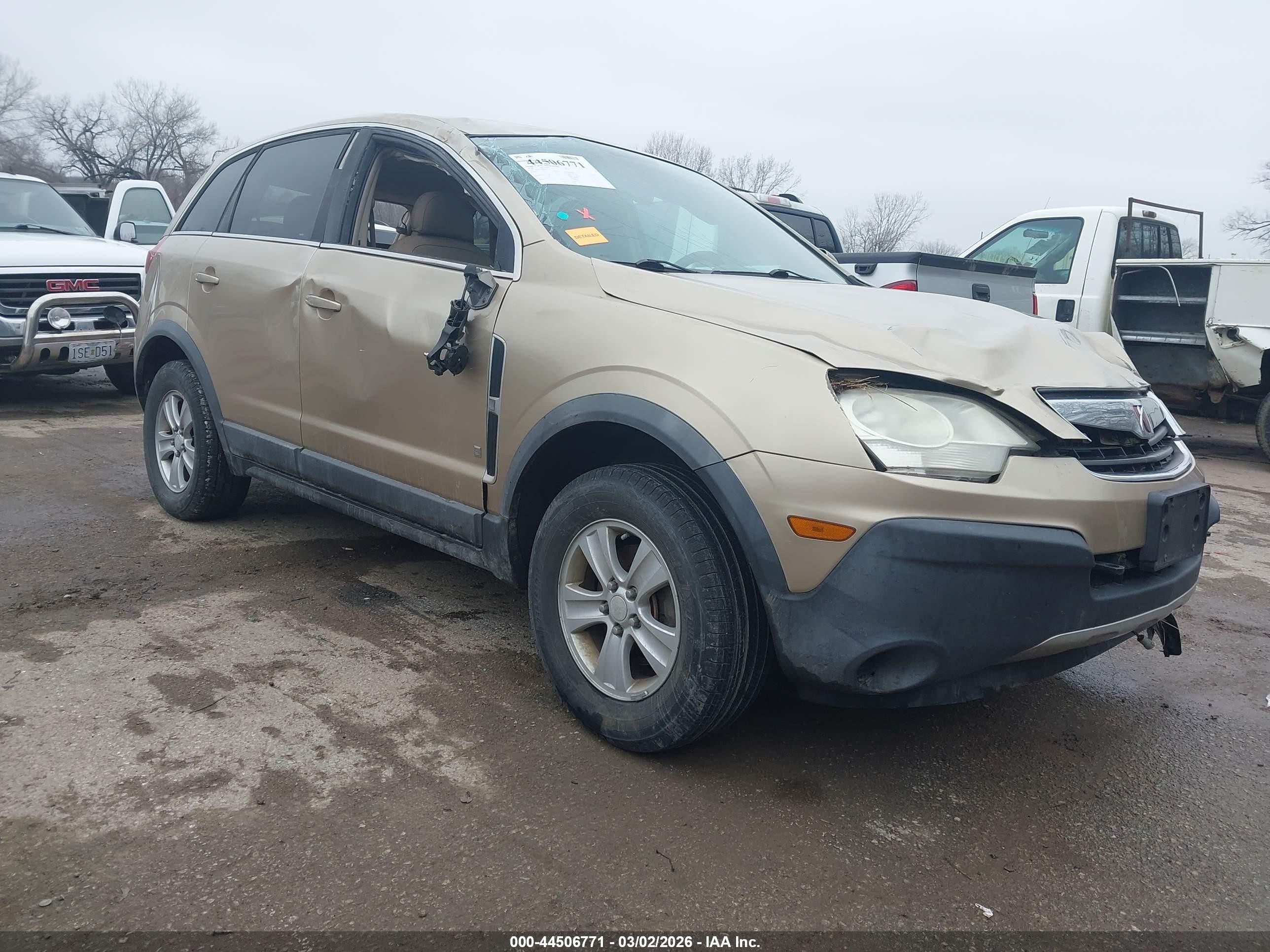 2008 Saturn VUE XE, VIN 3GSCL33P68S525717 — Опрокидывание