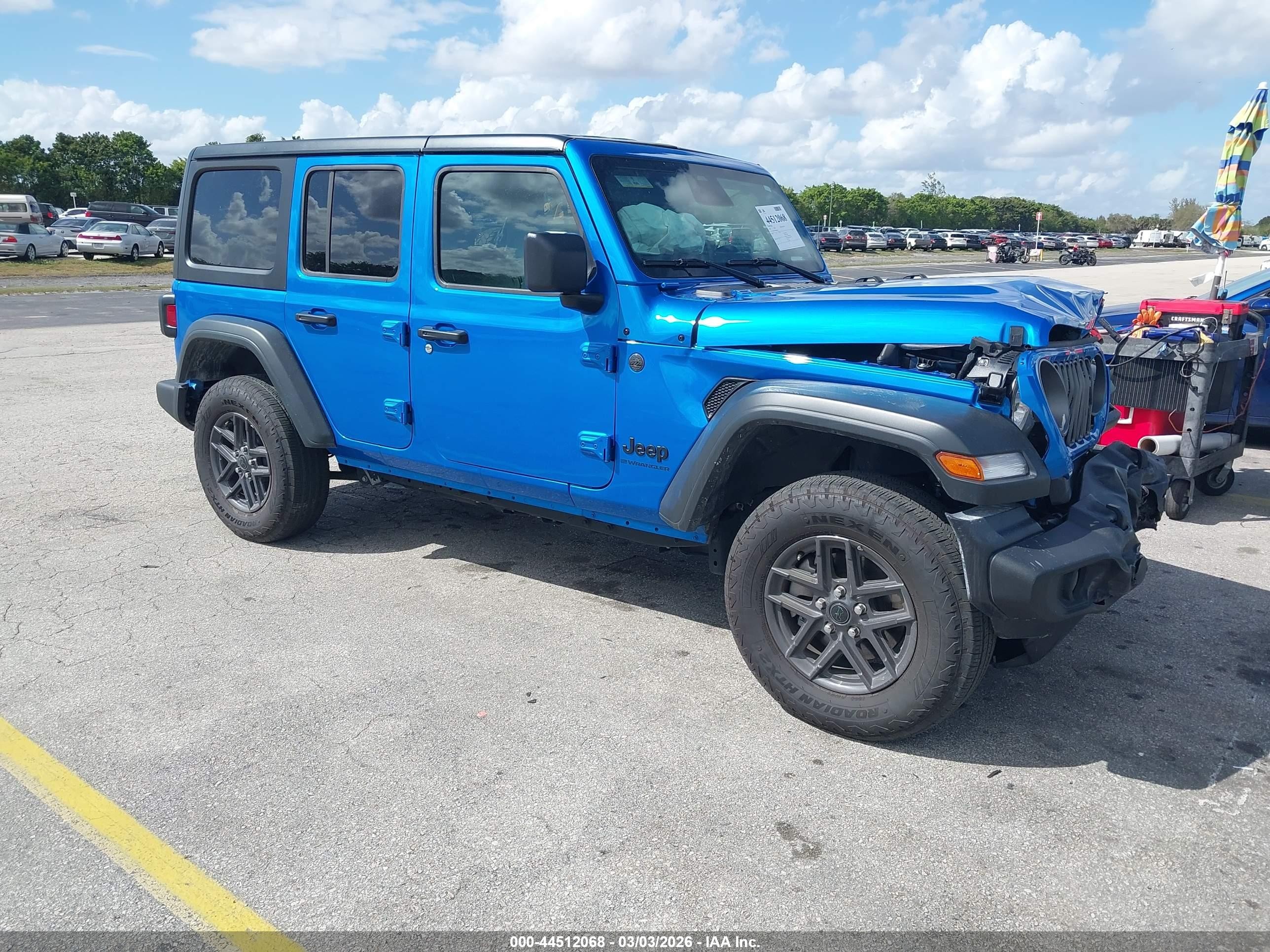 2025 Jeep Wrangler Sport, VIN 1C4PJXDN0SW608904 — Front end