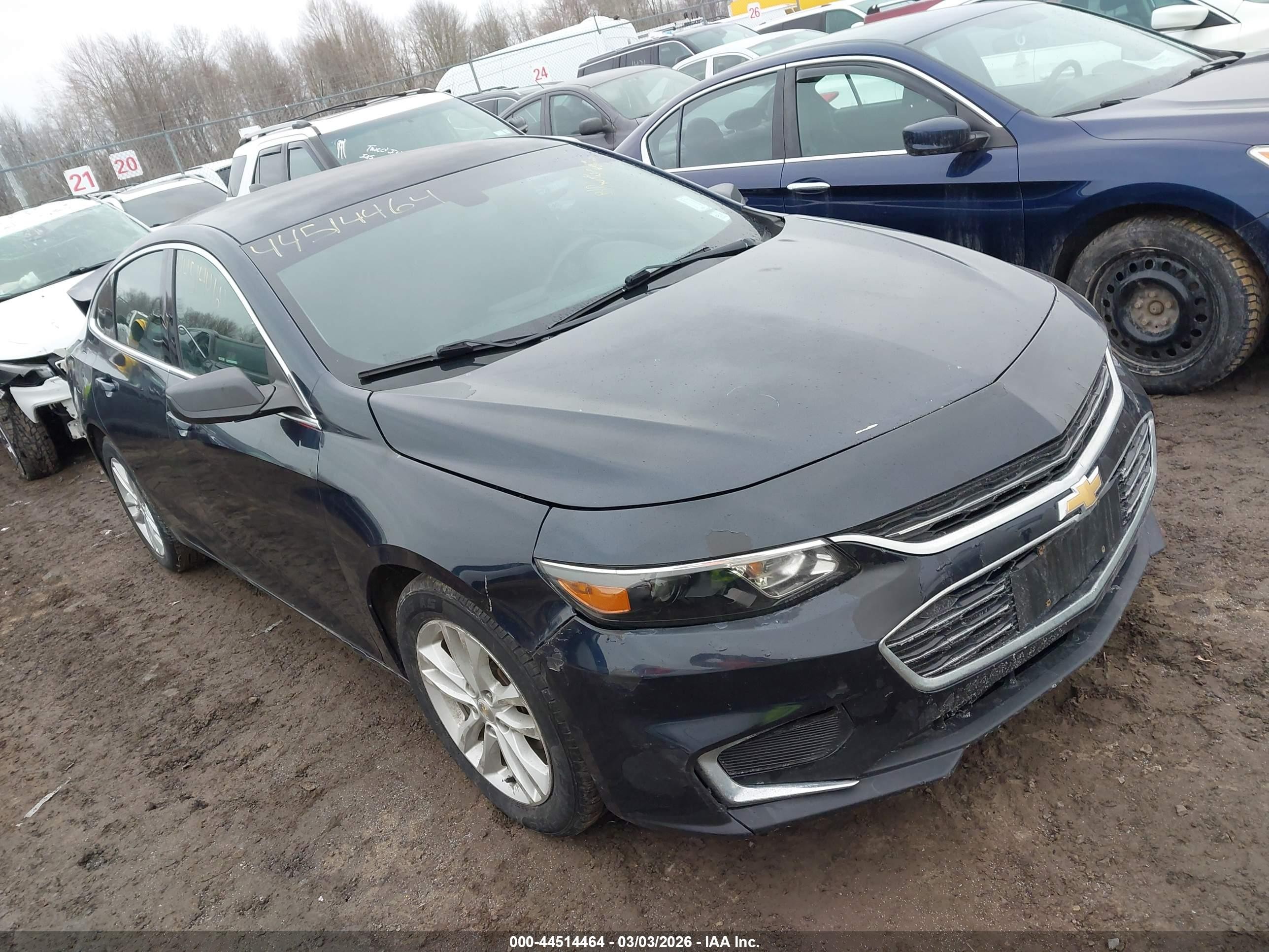 2017 Chevrolet Malibu LS, VIN 1G1ZB5ST9HF121116 — Rear end