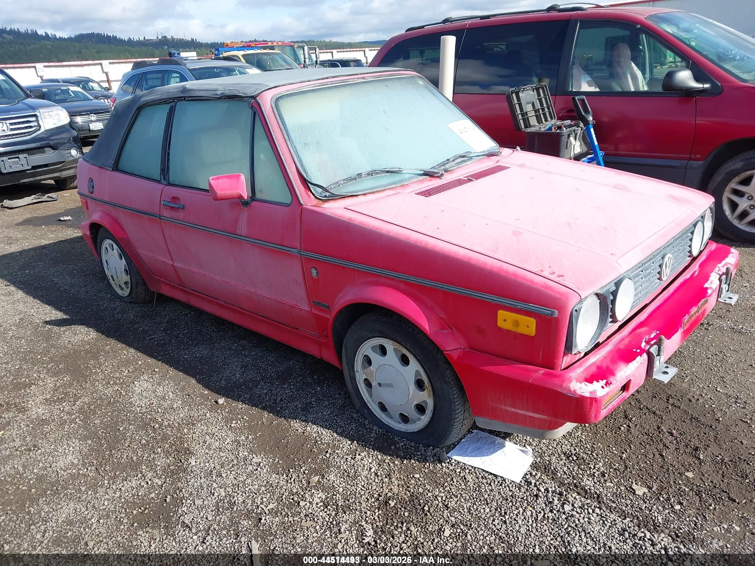 1992 Volkswagen Cabriolet, VIN WVWCB5155NK033926 — Зад