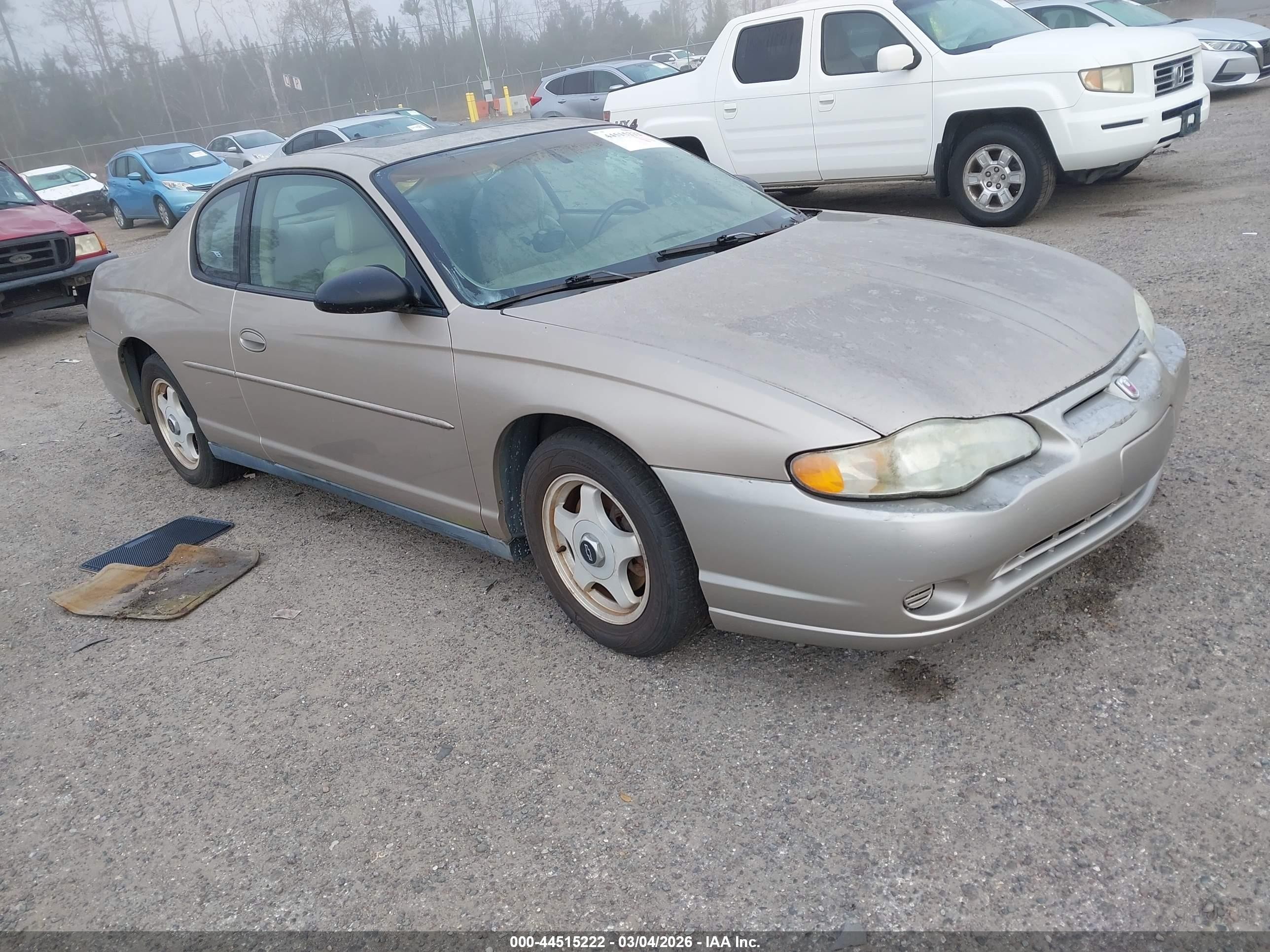 2003 Chevrolet Monte Carlo LS, VIN 2G1WW12E539439706 — Normal wear