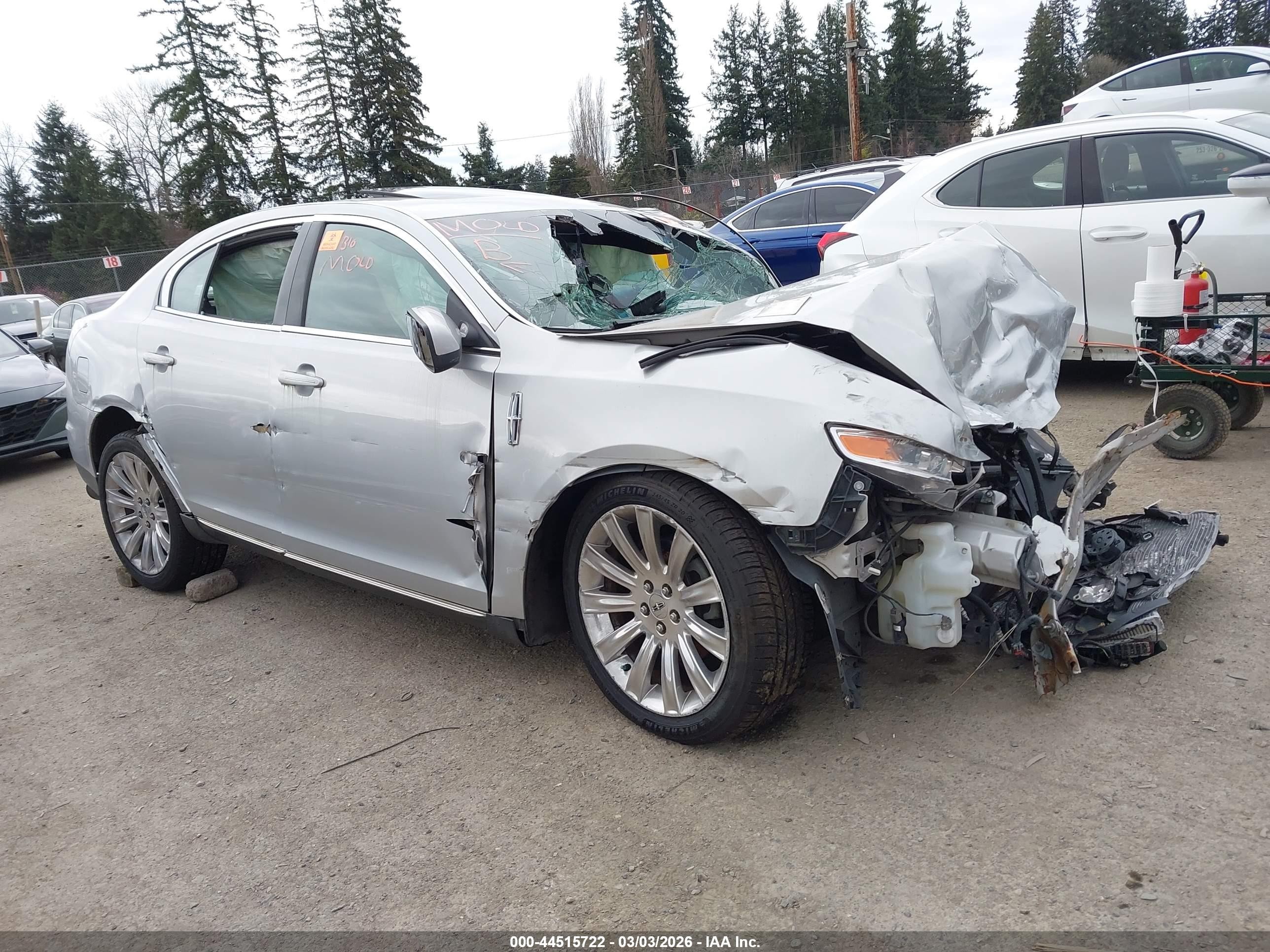 2012 Lincoln MKS EcoBoost, VIN 1LNHL9FT1CG802239 — Biohazard / chemical