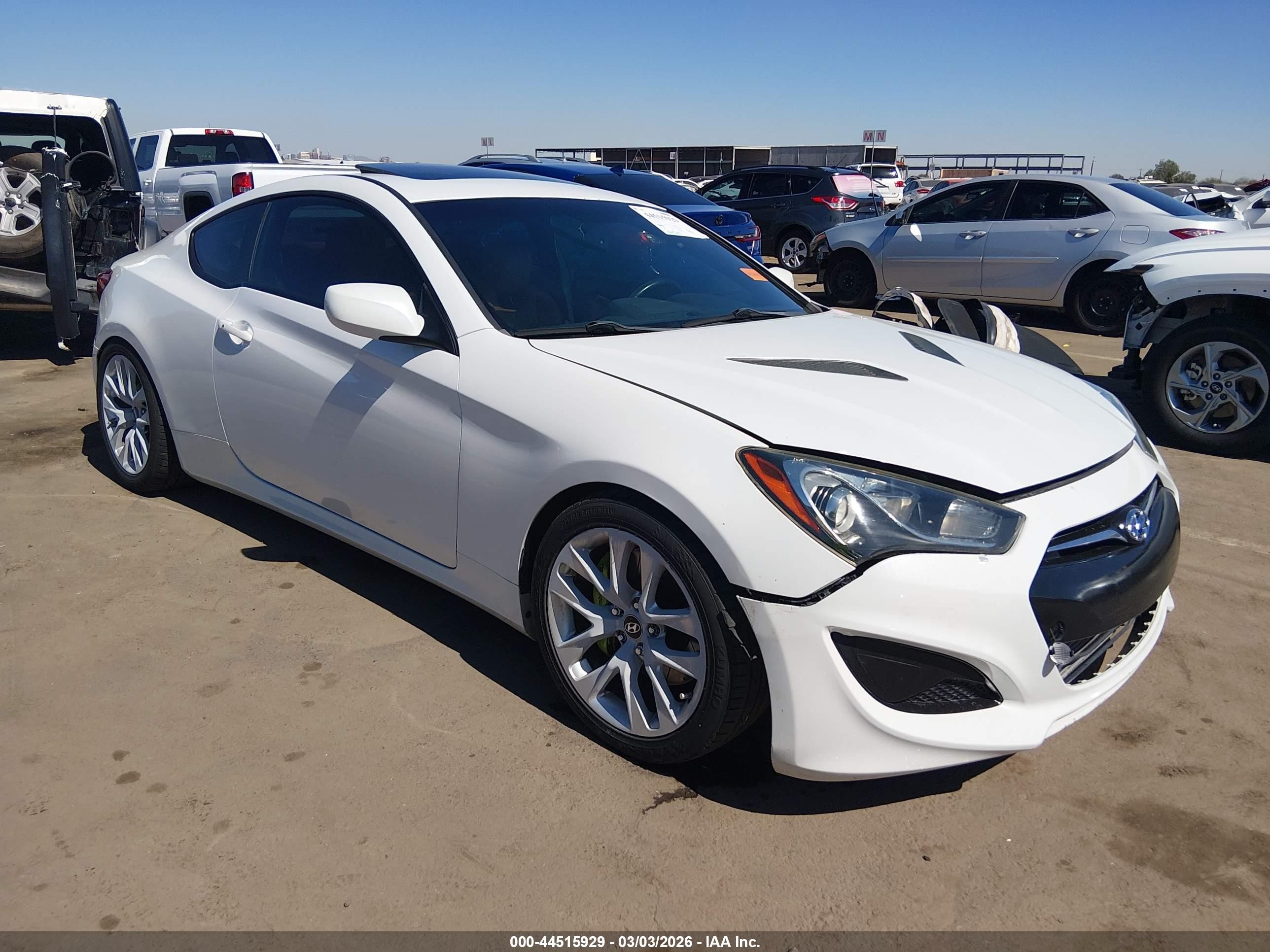 2013 Hyundai Genesis Coupe Premium, VIN KMHHT6KD7DU103293 — Front end