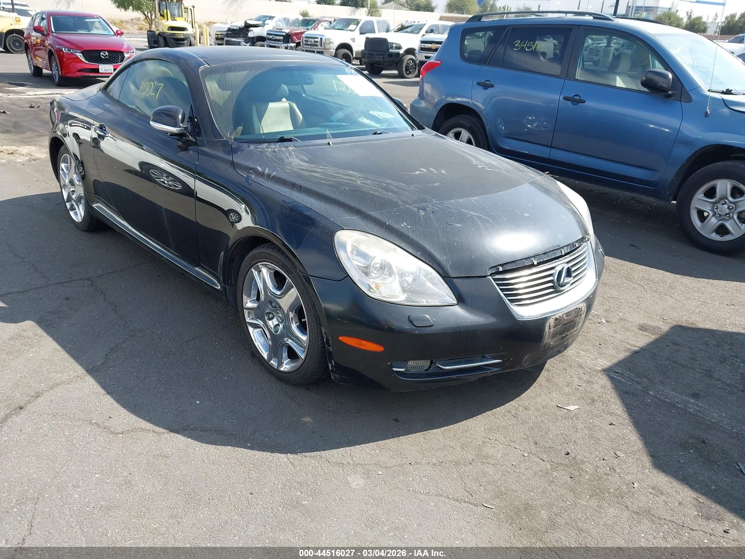 2007 Lexus SC 430, VIN JTHFN45Y879014427 — Rear end