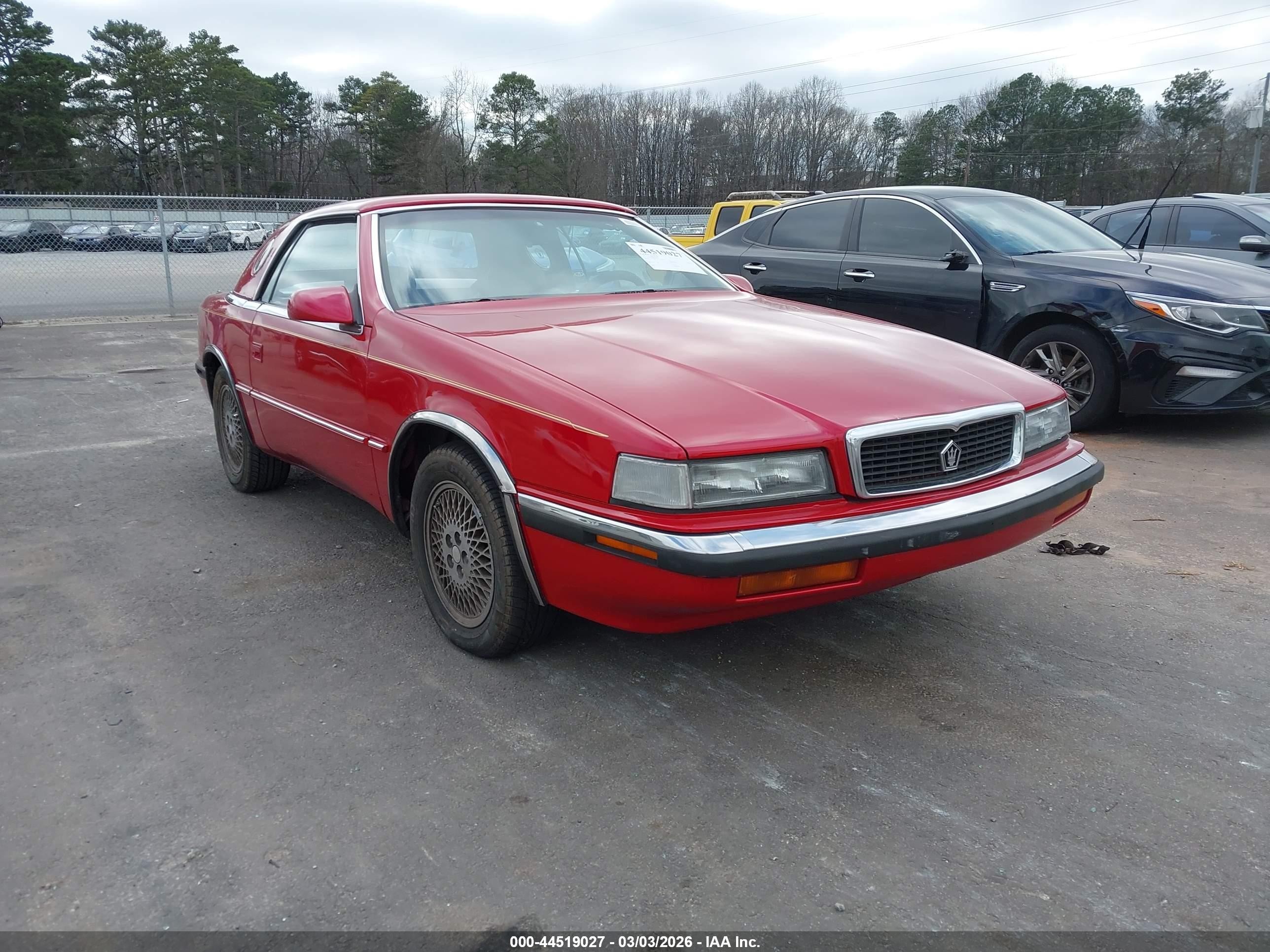 1991 Chrysler TC by Maserati, VIN ZC2FS1208MB207621 — Mechanical