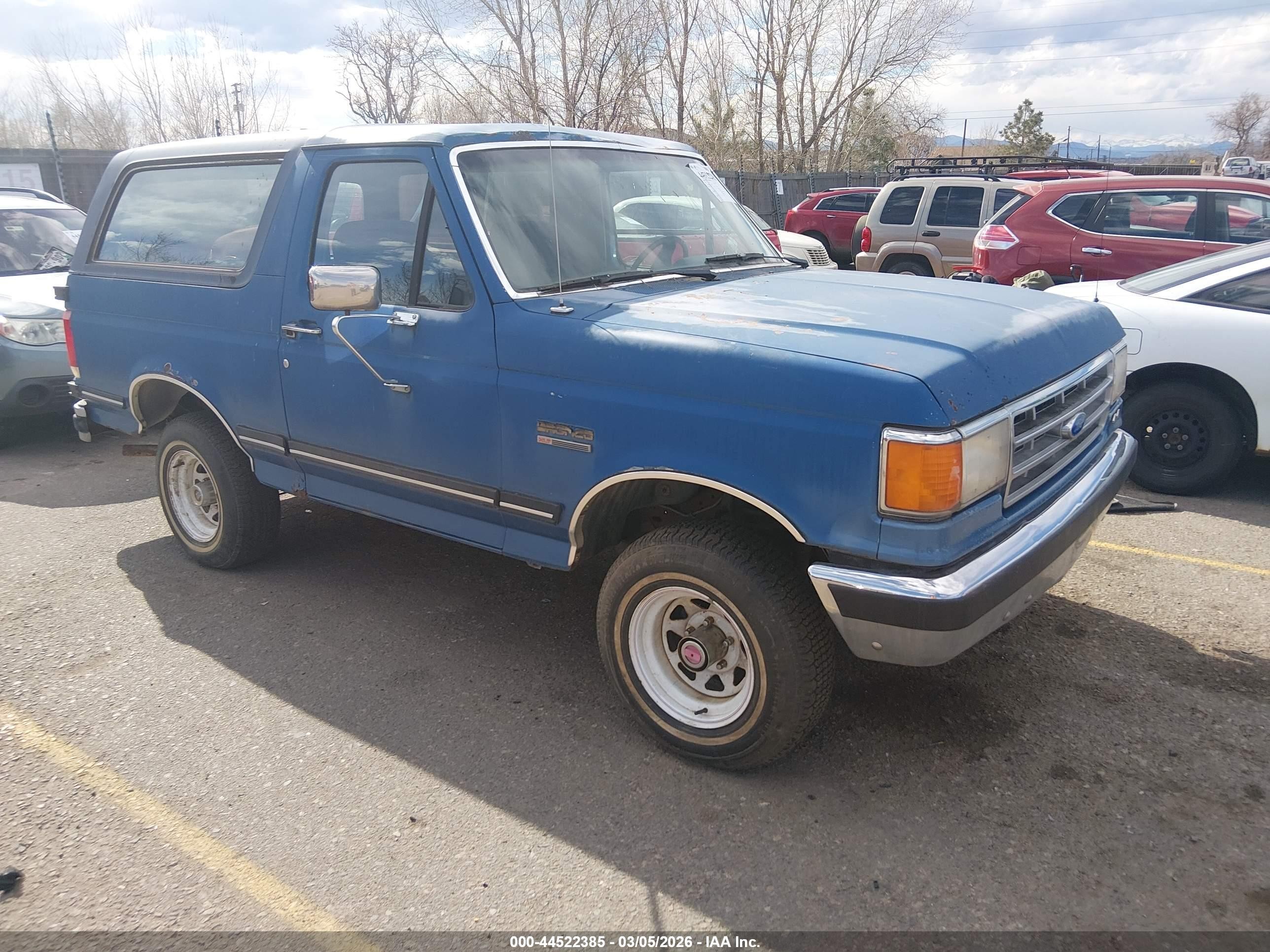 1988 Ford Bronco, VIN 1FMEU15N9JLA02068 — Mechanical