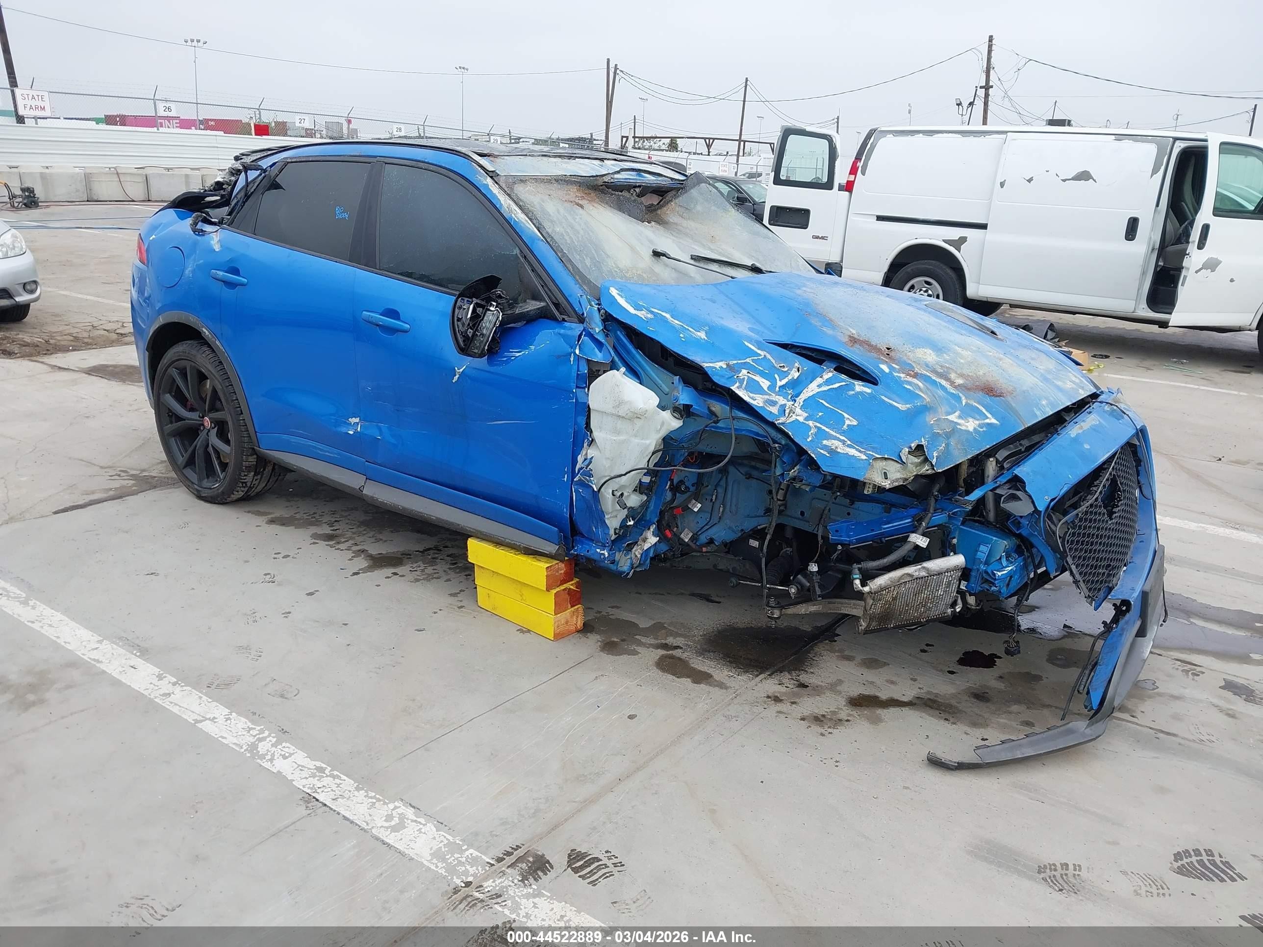 2020 Jaguar F-Pace SVR, VIN SADCZ2EE4LA654828 — Biohazard / chemical